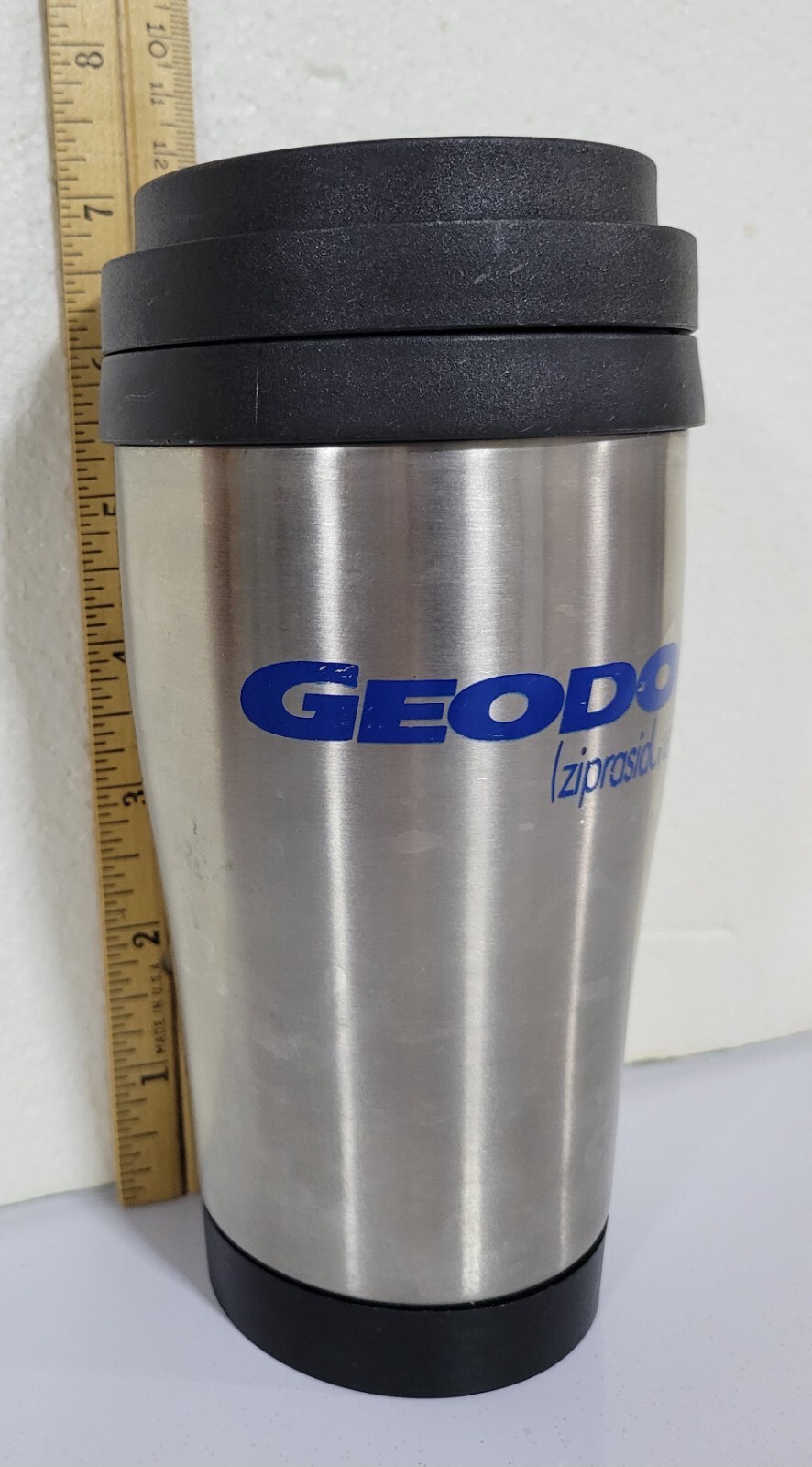 Geodon Travel Tumbler Cup Stainless Steel Insulated w/ Lid Pharmaceutical Promo