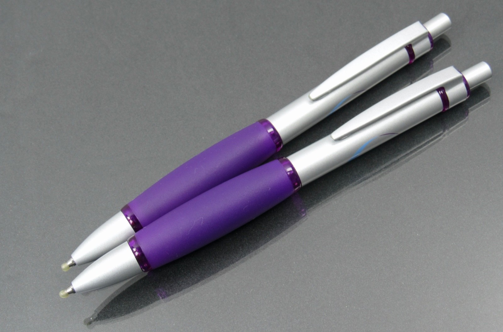 Purple FROVA Metal Clad PENS Drug Rep Pharmaceutical Promo Advertising Lot of 2