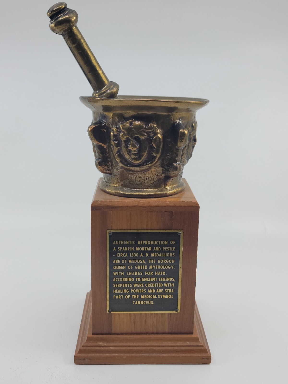 1957 Rexall Drug Outstanding Achievement Award Trophy Pharmaceutical Antique