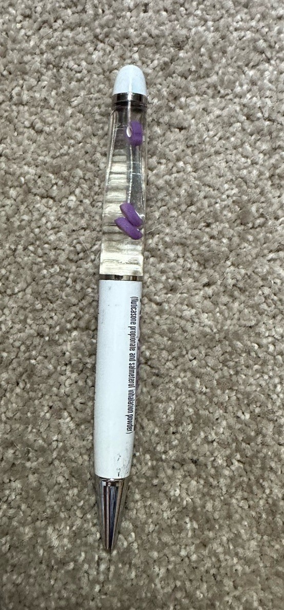 Vintage Advair Pen Drug Rep Advertising Metal Floaty Pen – Works