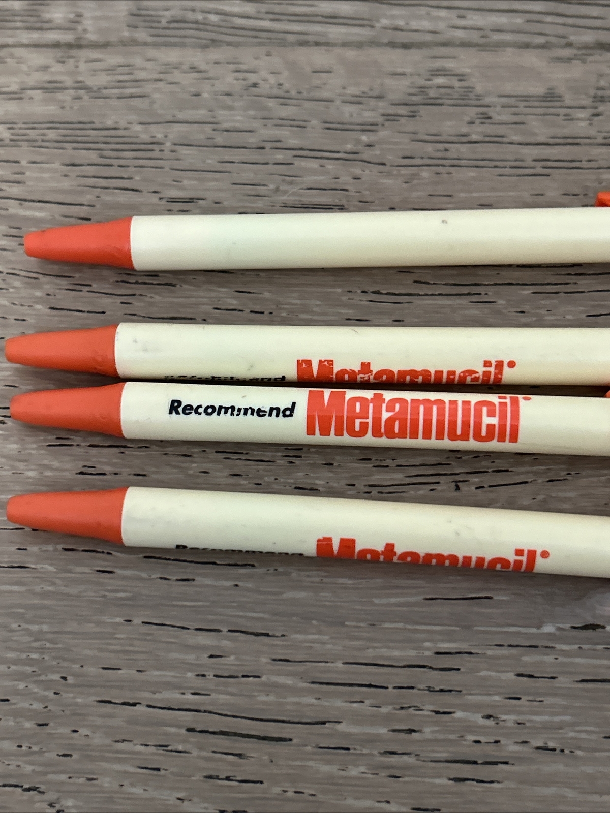 Vintage Lot Of 4 Metamucil Pens