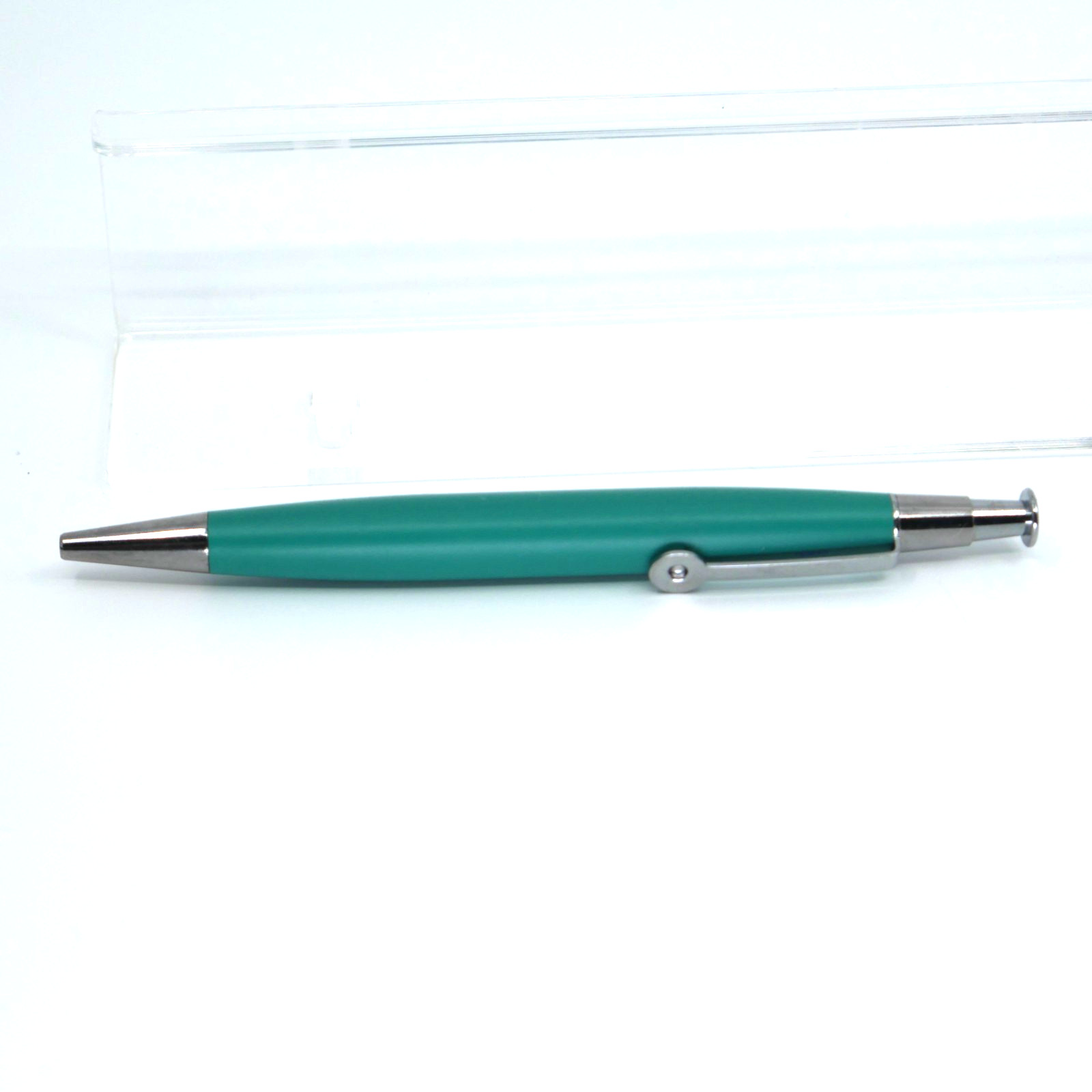 ZOLOFT fat barrel Drug Rep Pharmaceutical Advertising Pen Metal Blue Green