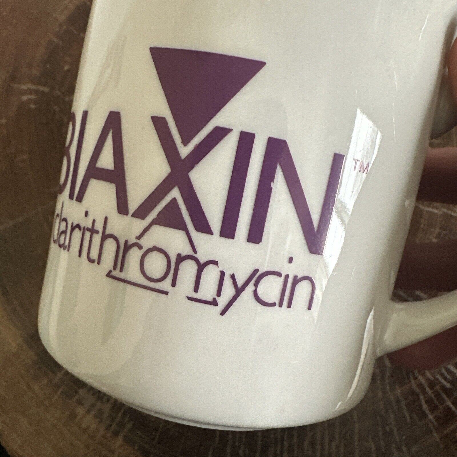 Vintage BIAXIN Mug Cup Clairithromycin Pharmaceutical Advertising Coffee Ceramic