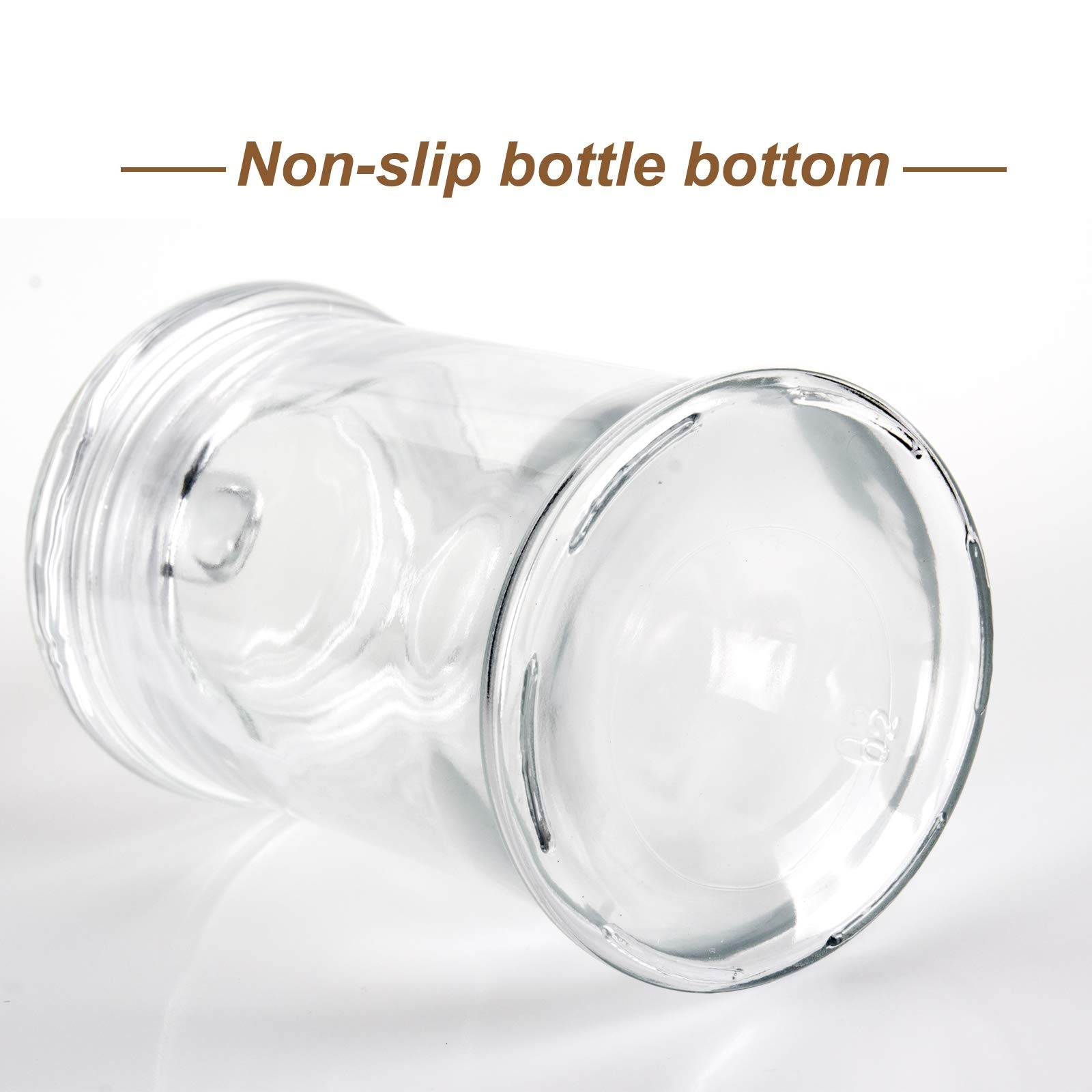 Mini Glass Apothecary Jars, Bathroom Storage Organizer Canisters for Cotton S…