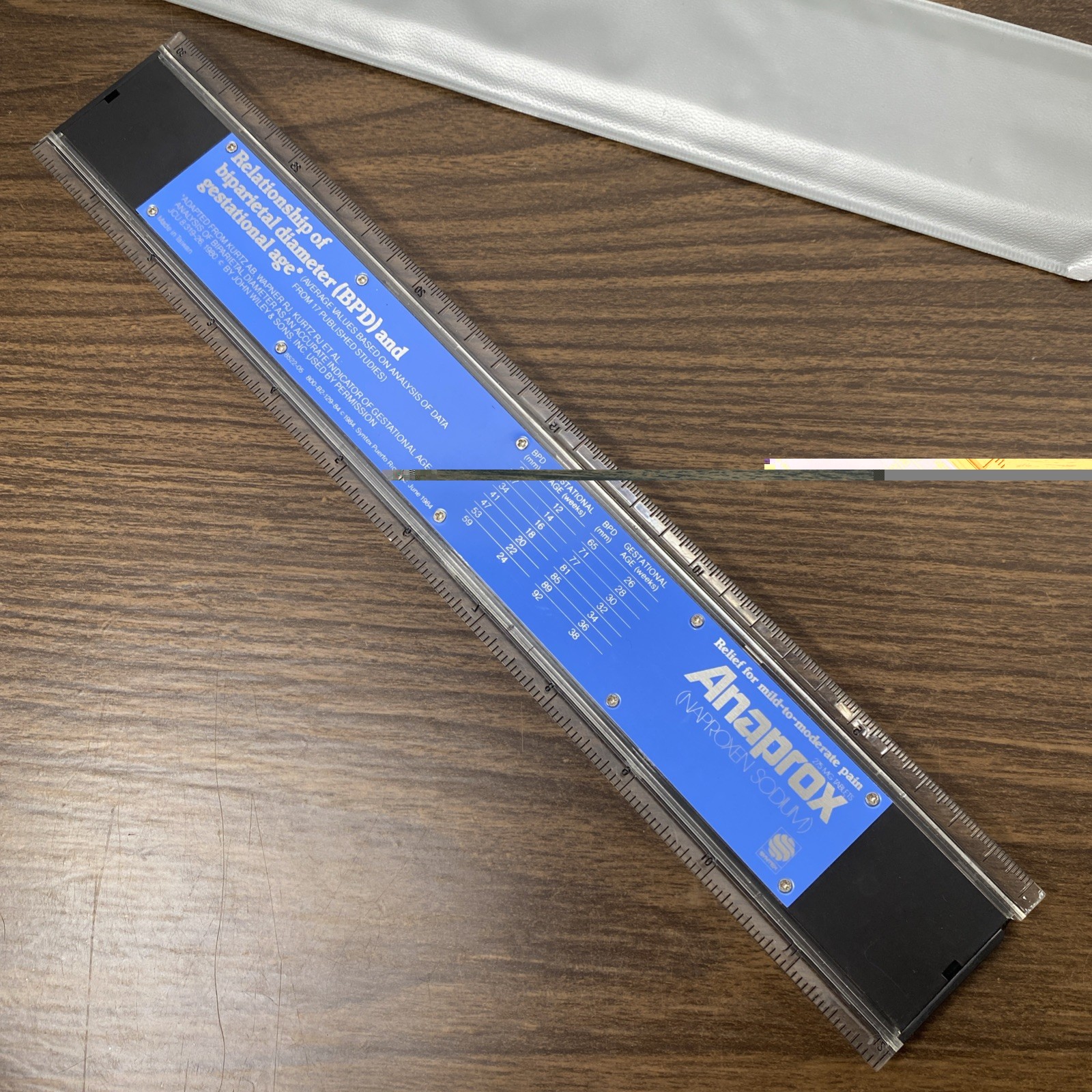 Rare VTG ANAPROX Pharmaceutical Multi Use Ruler Drug Rep Sales Promo Swag