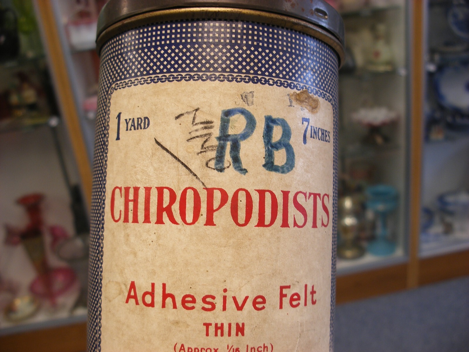 Antique Vtg Medical Dental Pharmacy – Johnson & Johnson Chiropodists Rubad Tin