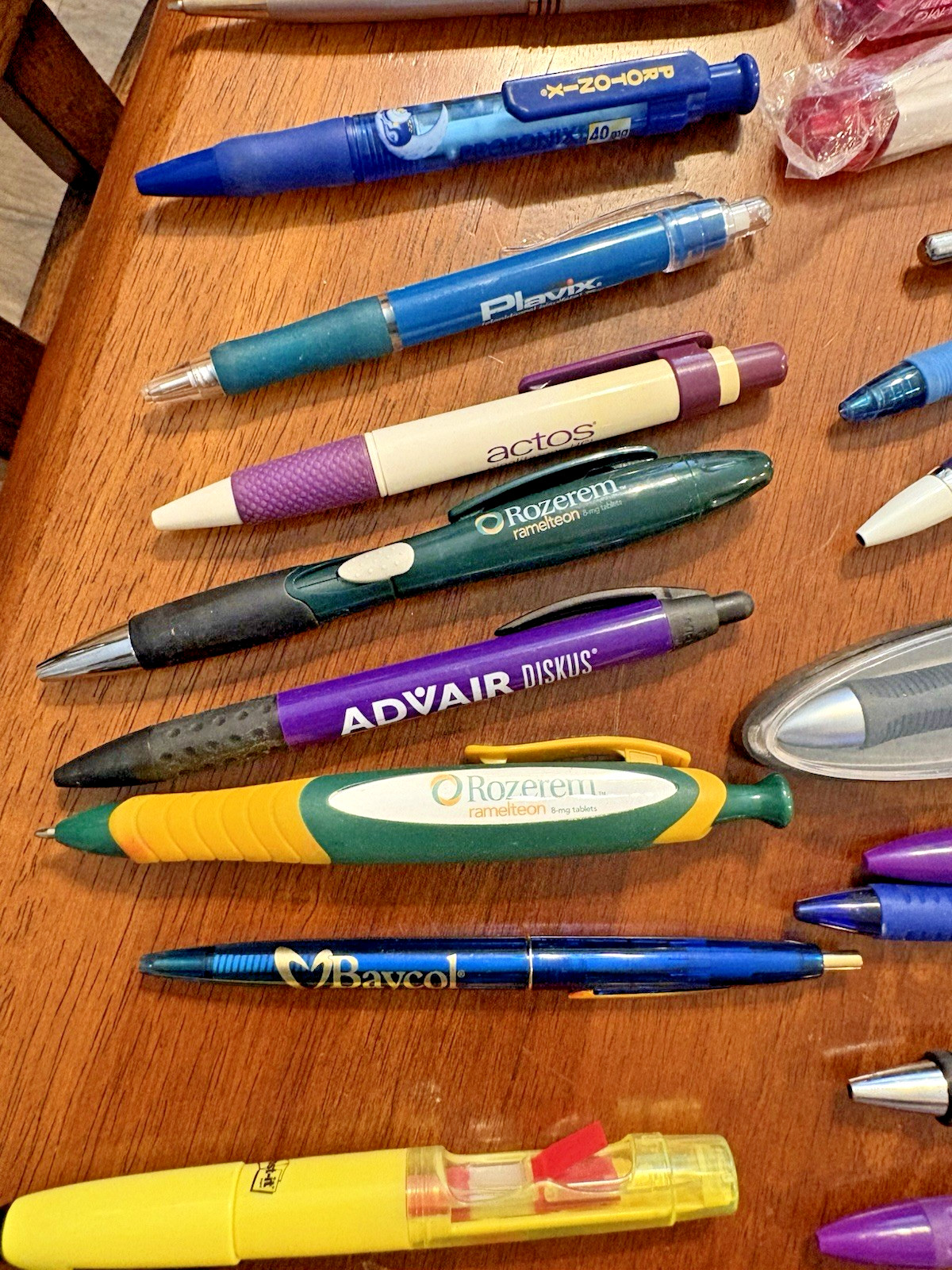 Lot 58 Metal and Plastic Pharmaceutical Drug Rep Pens Medical Collectibles