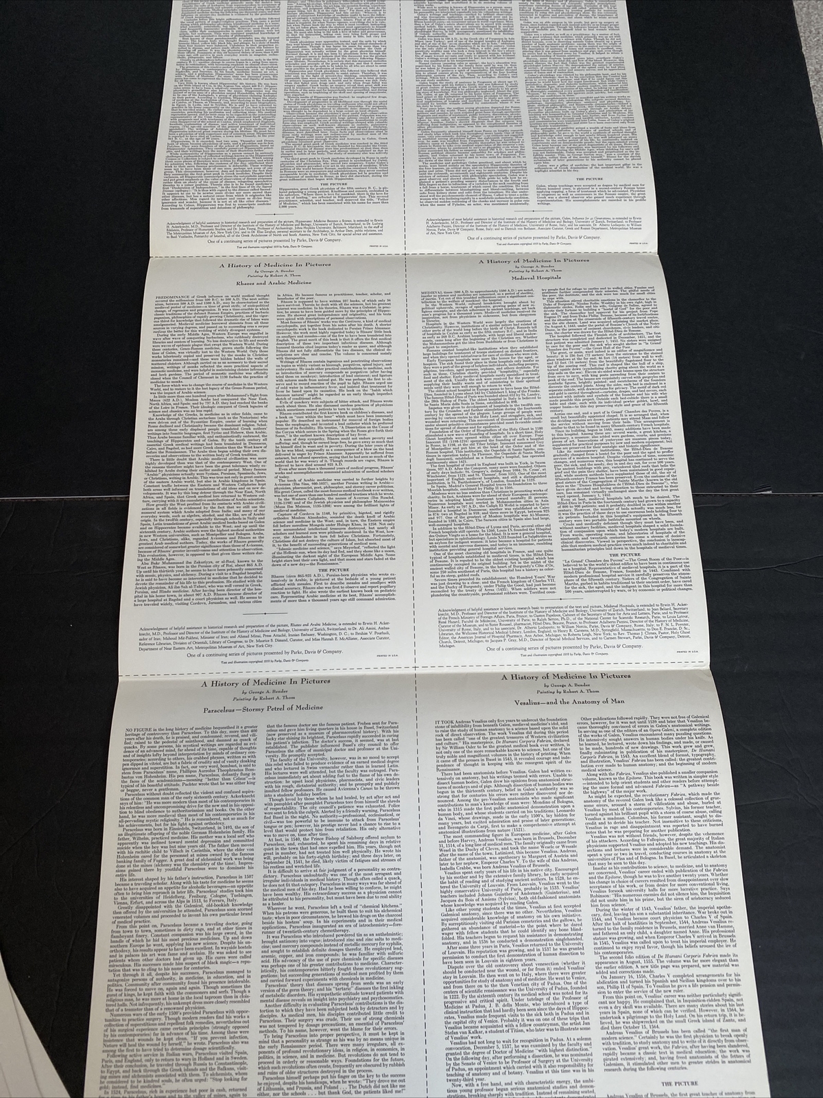 A History Of Medicine In Pictures- Series Two Set Parke Davis Robert Thom