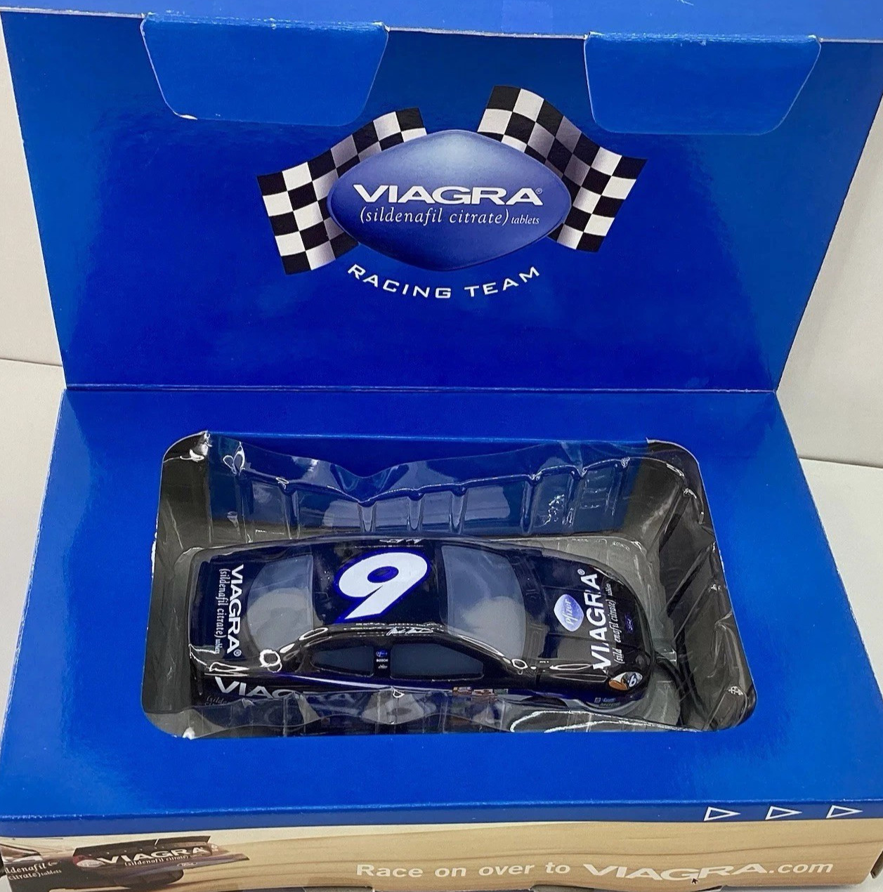 2002 Viagra Pfizer Pharma Promo Drug Rep Race Car Computer Mouse #6 Nascar Ford