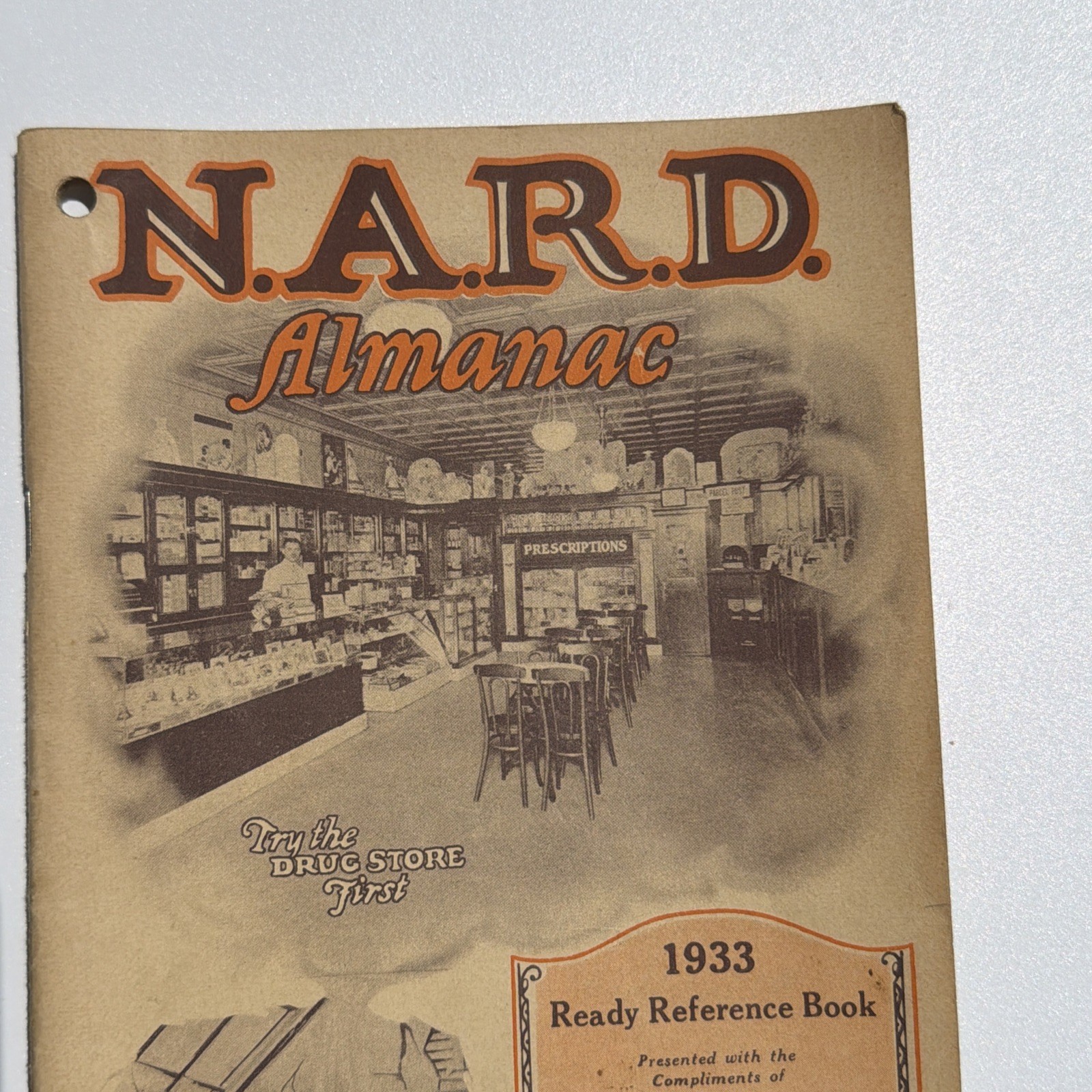 1933 NARD ALMANAC National Association Retail Druggists Pharmacist Pharmacy
