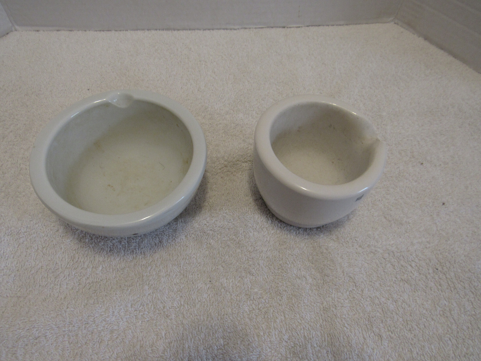Vintage Pharmacist Small Porcelain Mortar BOWLS only Apothecary COORS 520-1,Etc.