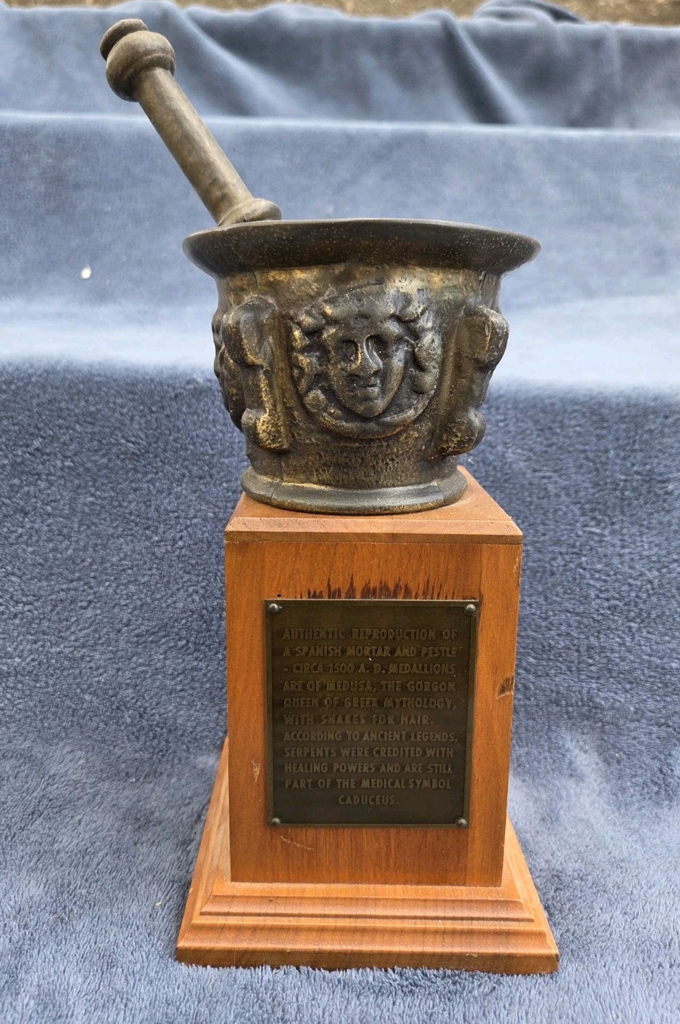 Vtg 1957, Robertsons Rexall Drugs Outstanding Achievement Award Trophy
