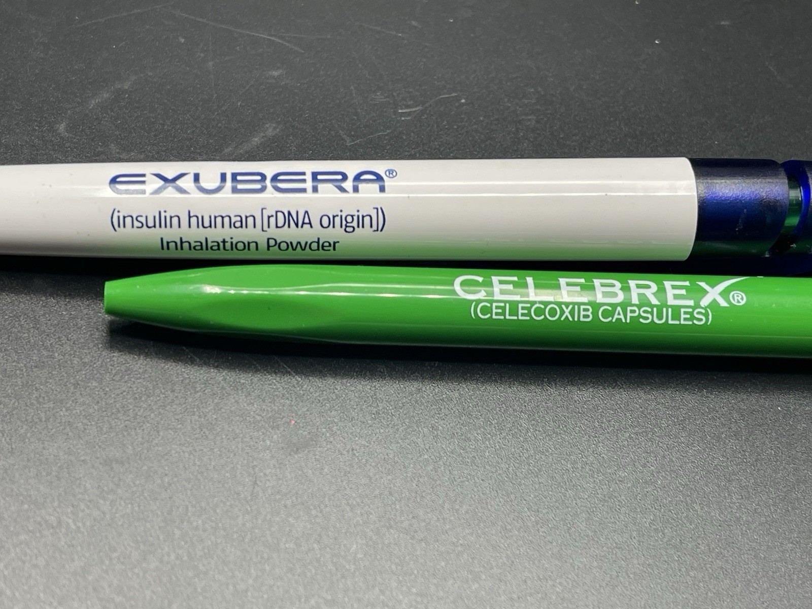 Exubera & Celebrex Pharmaceutical Drug Rep Leece Pens