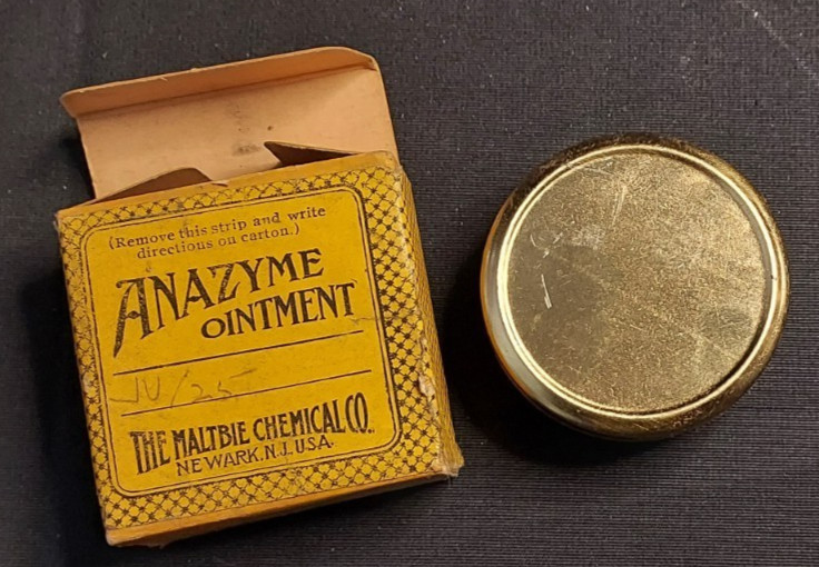 New Old Stock Medicine Box & Tin Anazyme Ointment Maltbie Chemical Co Newark NJ