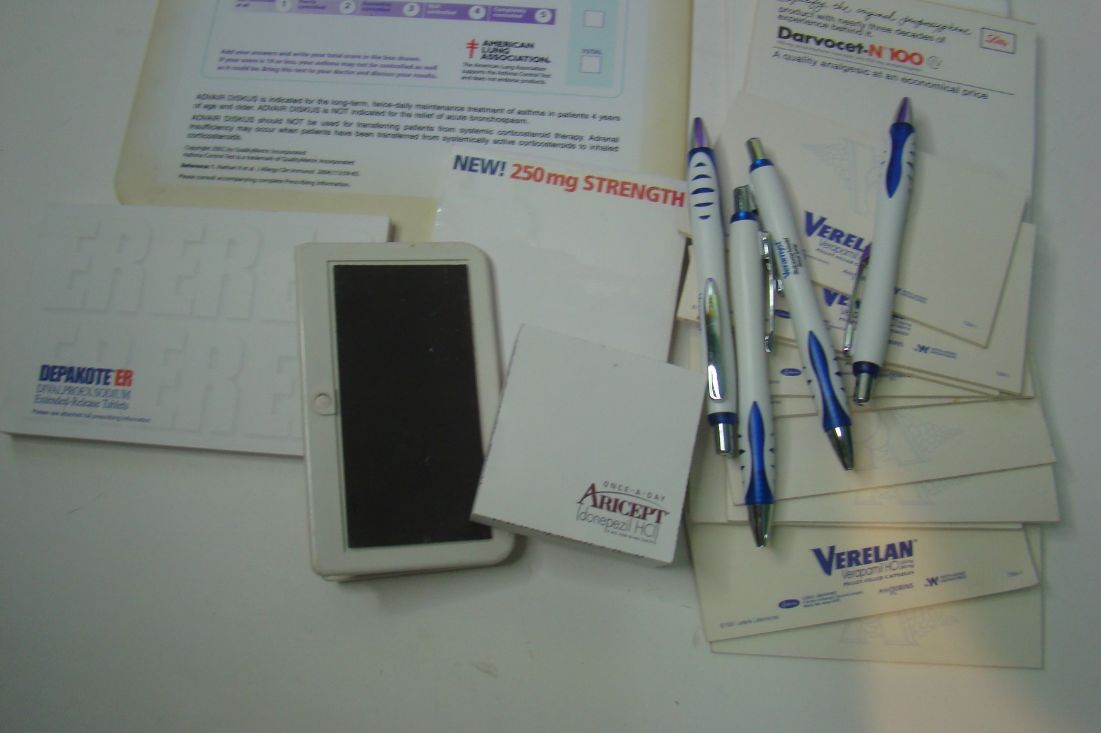 Misc Lot of Pharmaceutical items Drug Rep Stapler pens note pads Doctor sample
