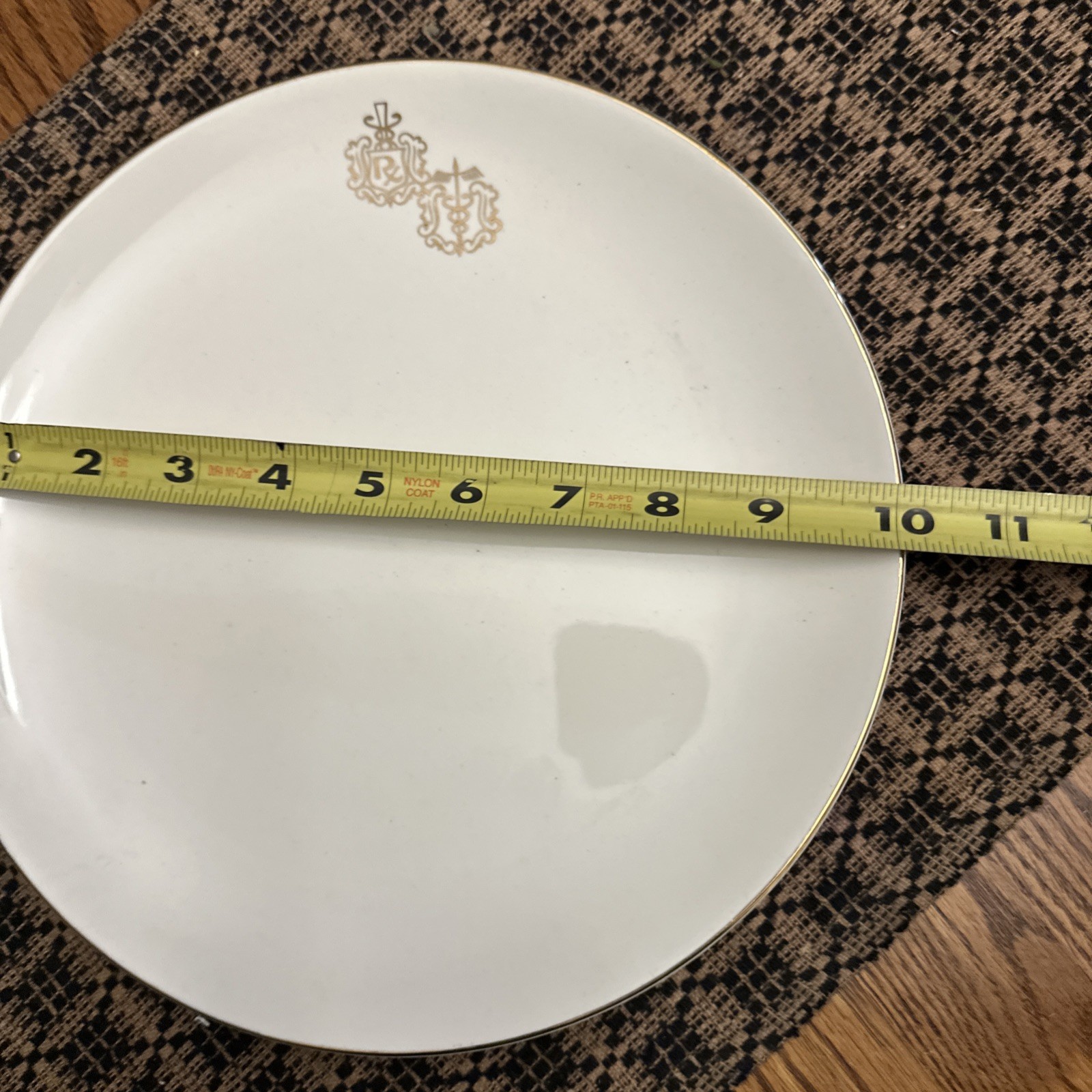 Vintage Pharmacy Rx Apothecary Porcelain Plate By Owens-Illinois