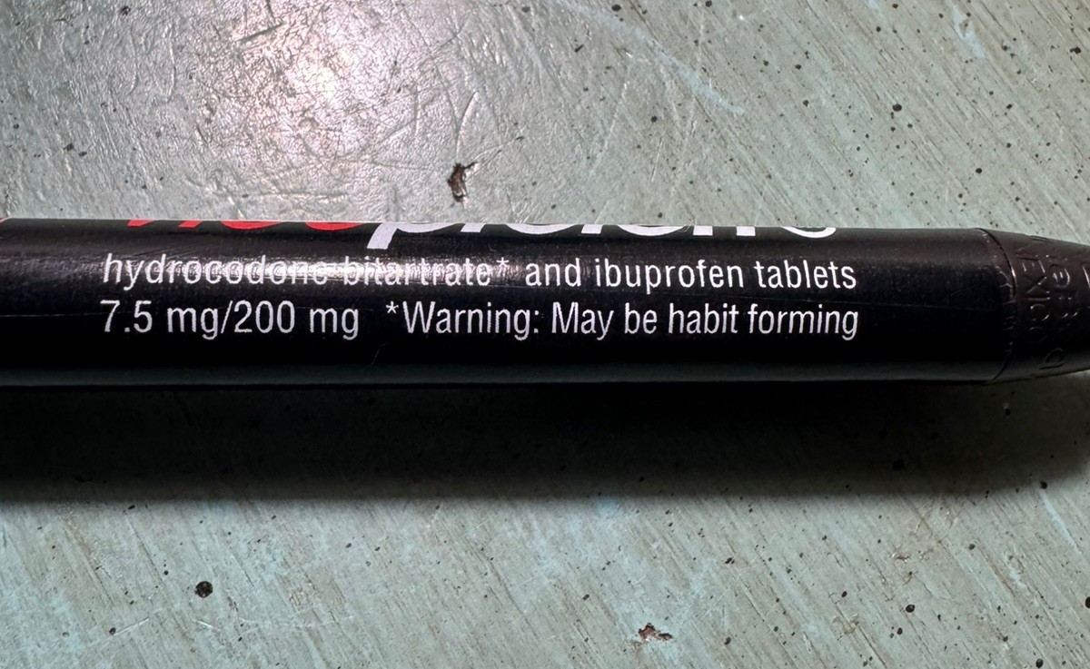 VICOPROFEN Hydrocodone PEN: Black/Orange/Tiger – Plastic -Pharmaceutical Promo