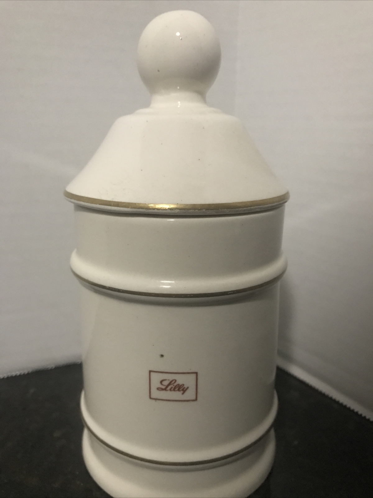 Darvocet N 100 Porcelain 7” Apothecary Jar Lofisa Lilly Pharmaceutical Darvon 65