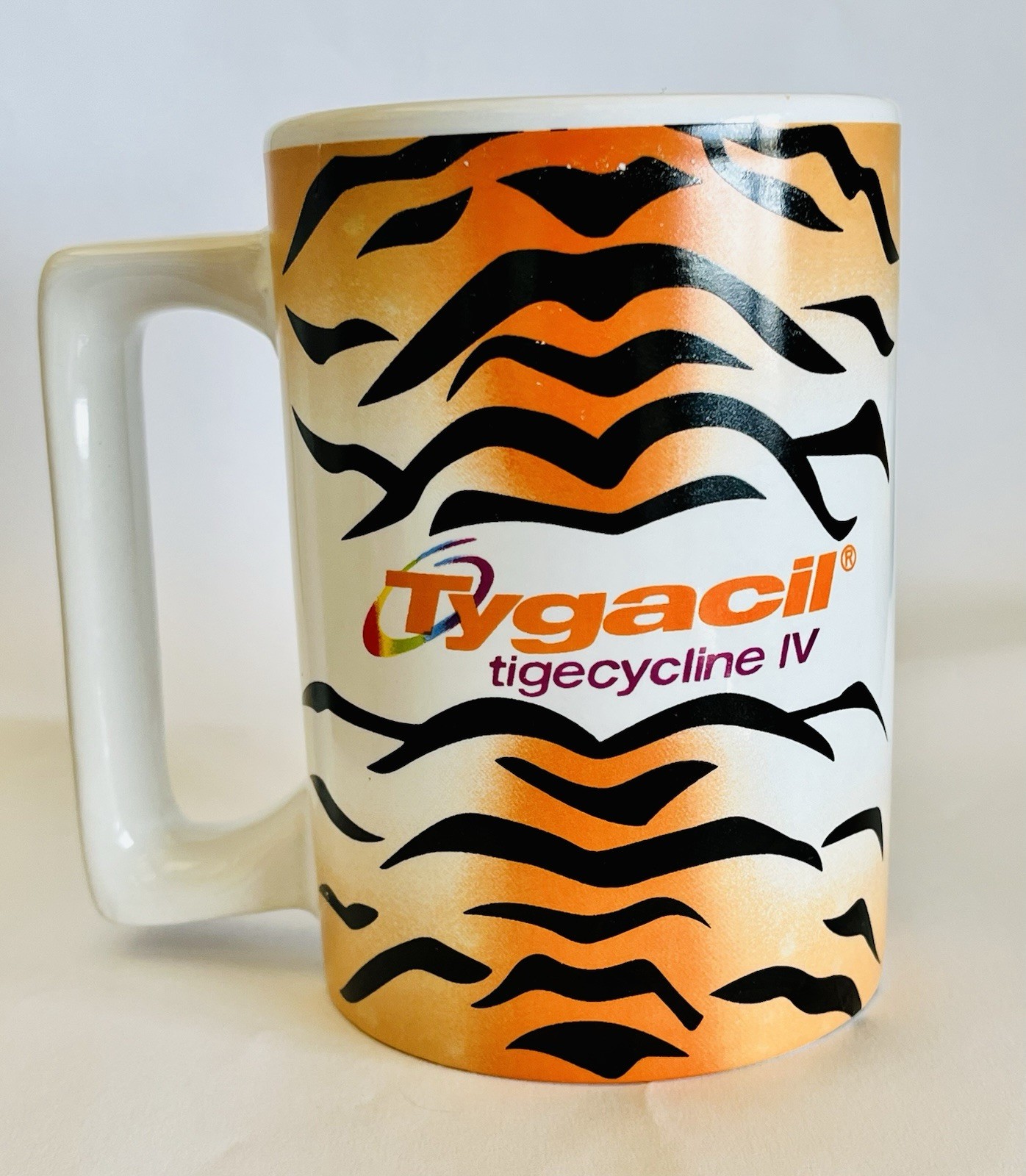 Tygacil Coffee Mug Pharmaceuticals Drug Promo Medicine Wyeth 14oz Vintage Cup
