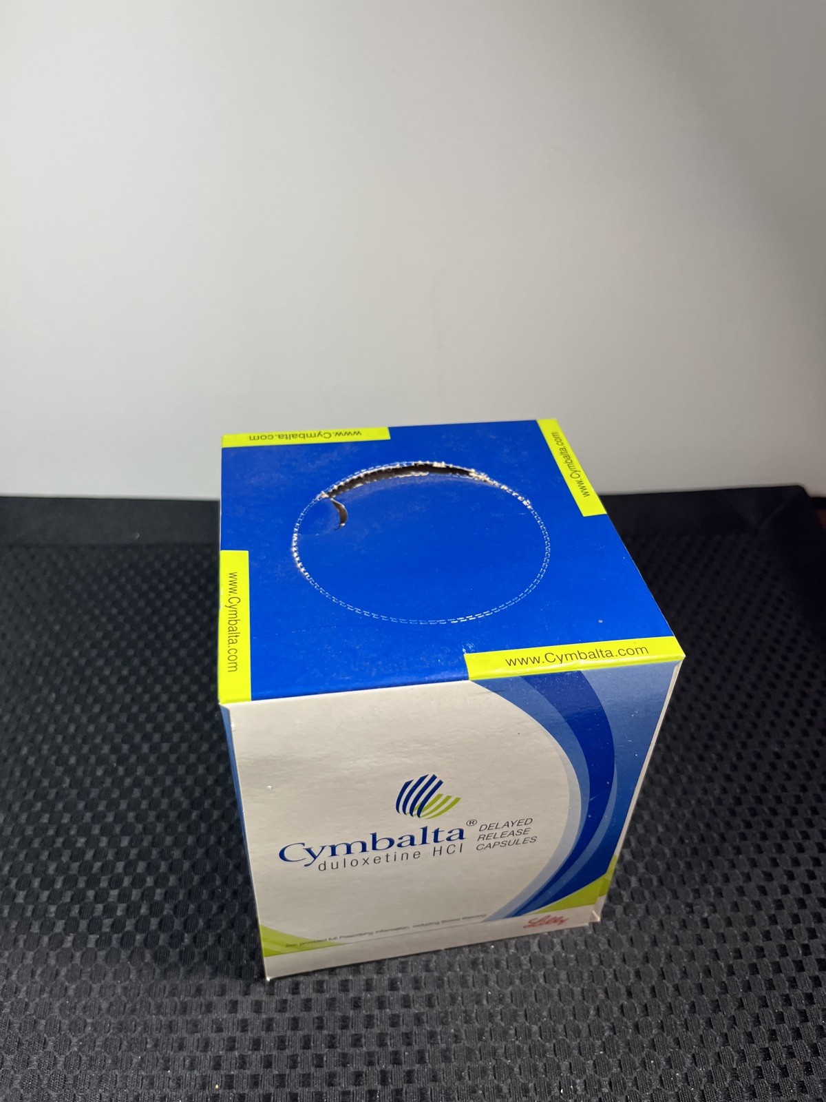NEW Old Stock Cymbalta Tissue Box Drug Rep Merch