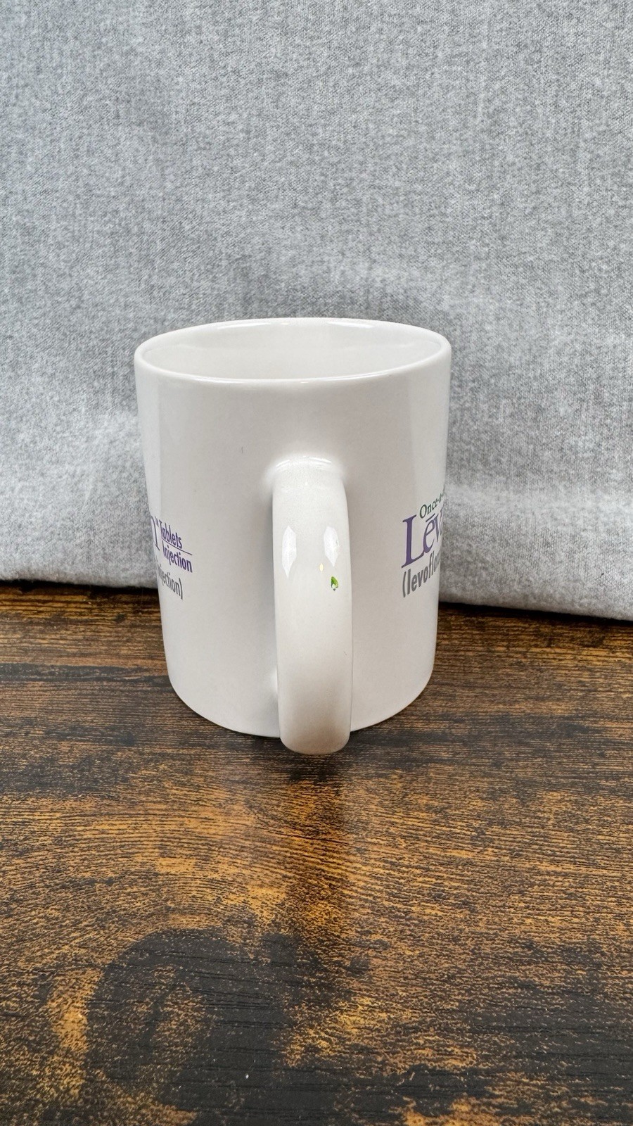 Levaquin Leva-pak Pharma Doctor Giveaway Ceramic Coffee Mug Tea Cup RARE