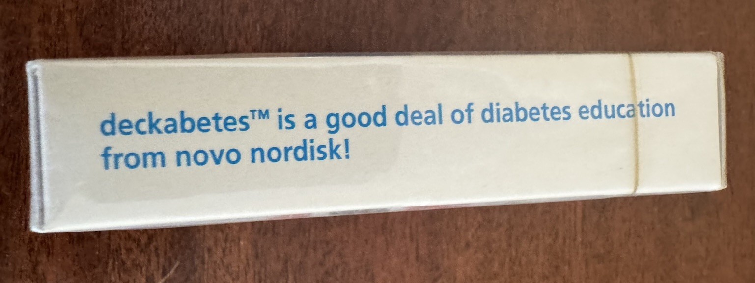 Novo Nordisk Deckabetes Diabetes Education Playing Cards Sealed Promo Deck 2010