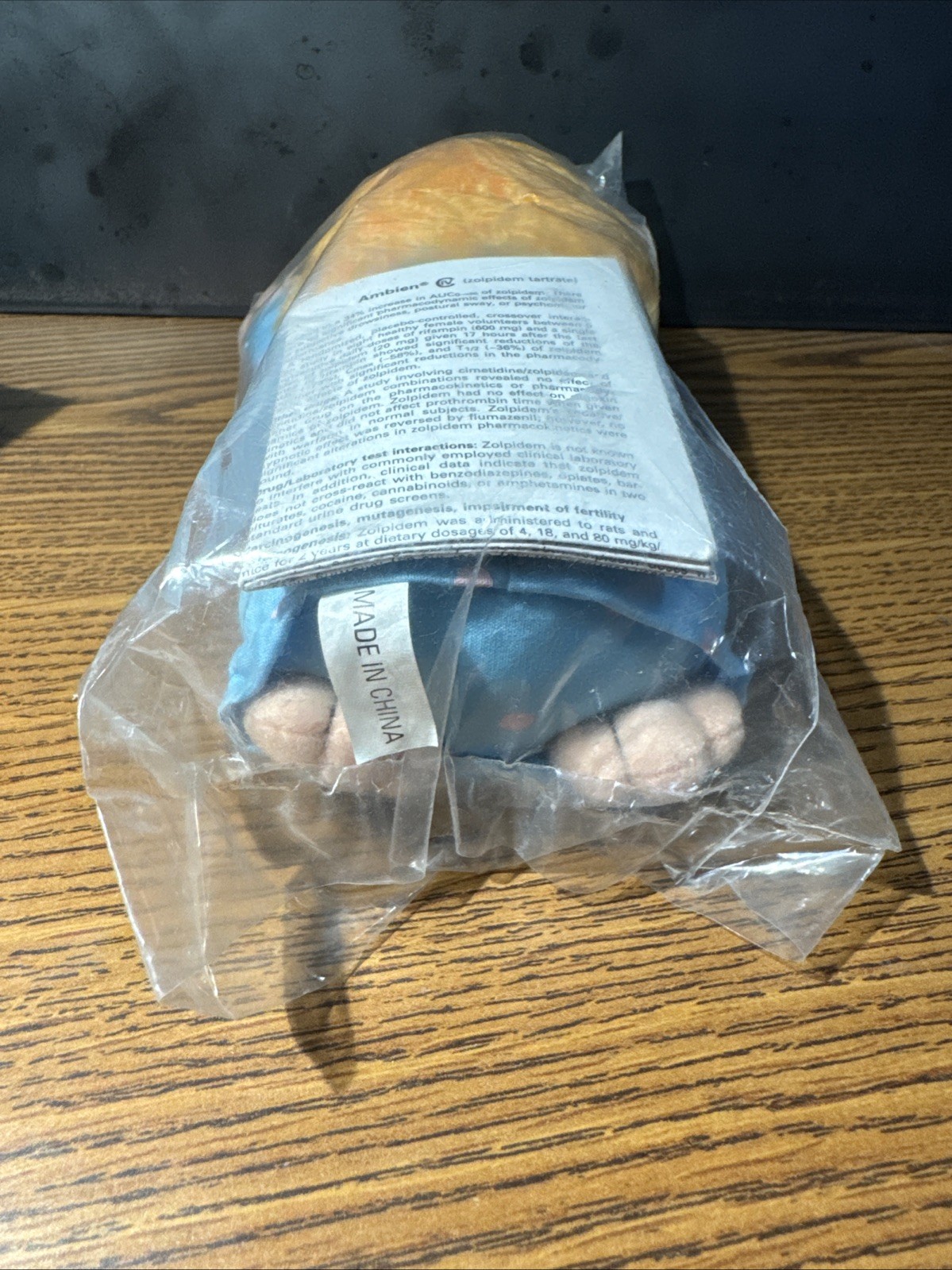 RARE Vintage AMBIEN Sleepy Girl Plush Beanbag Doll – Pharmaceutical Promo! NEW!