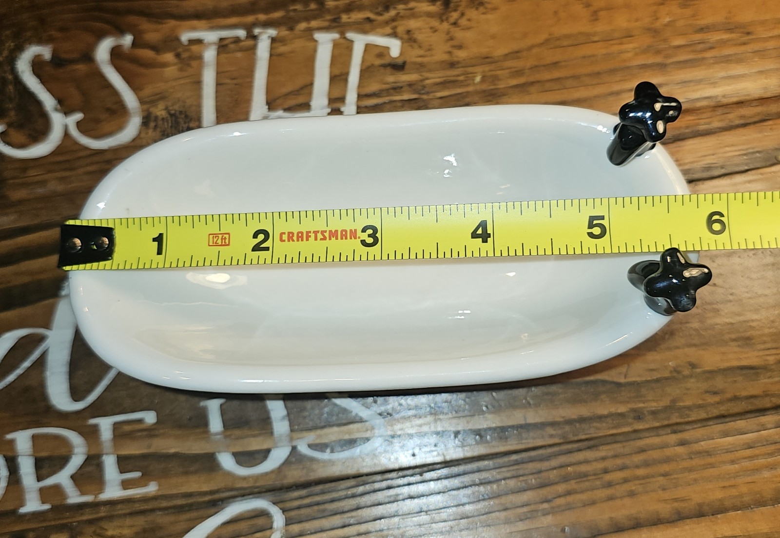 Pharmaceutical Cialis Ceramic Bath Tub Promo Novelty Trinket Soap Dish