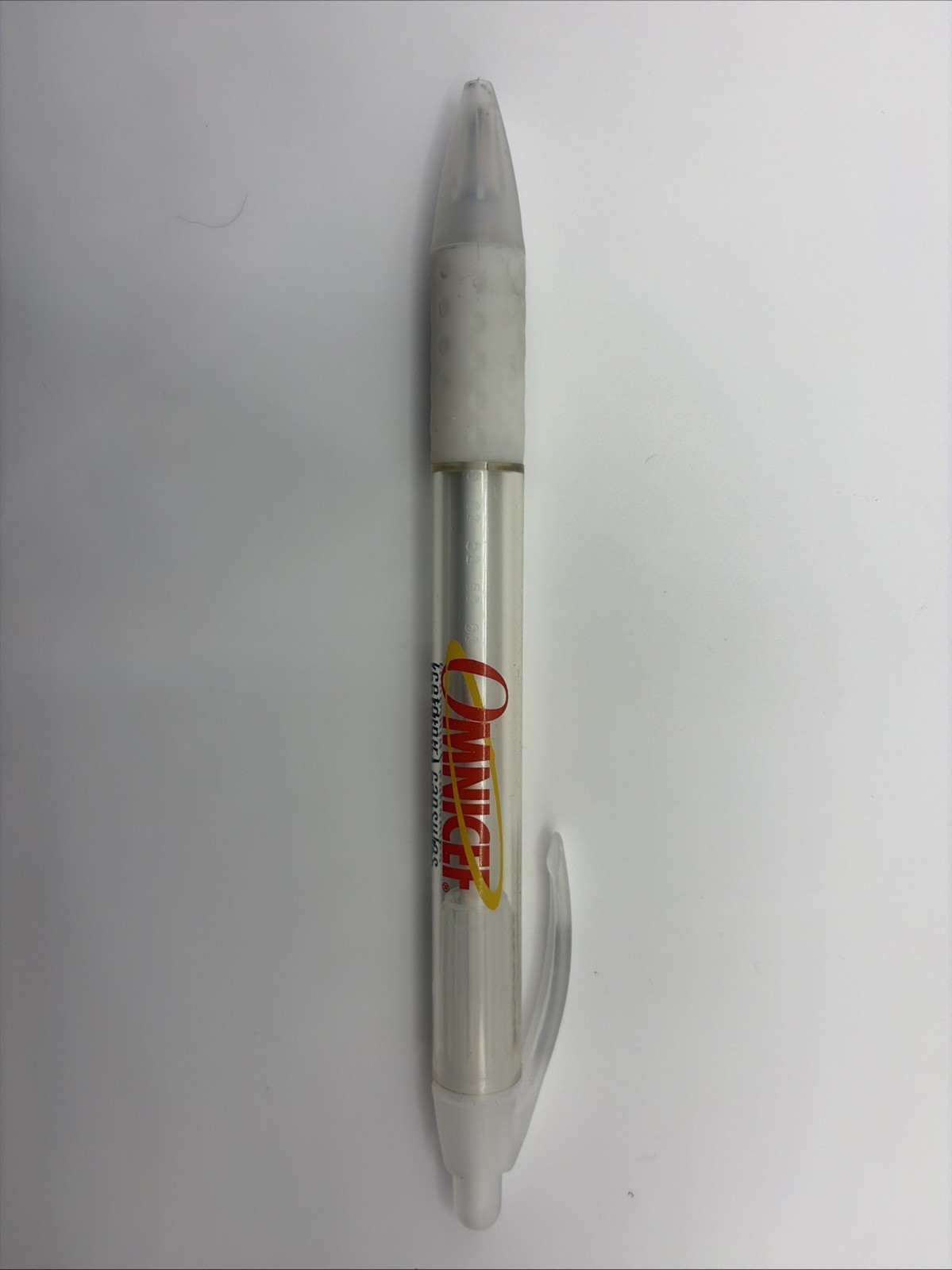 Omnicef Cefdinir Antibiotic Pharma Promo Pen Clear Black Red Tested & Working