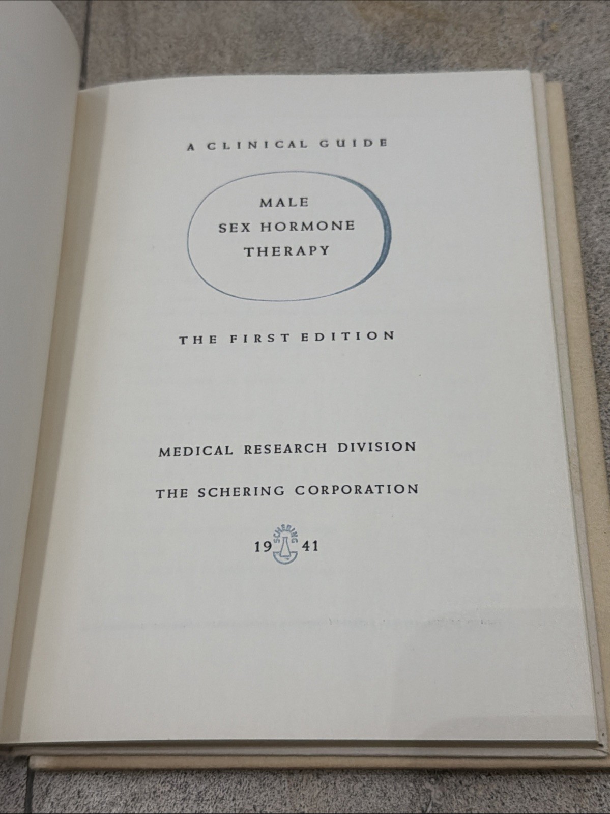1ST EDITION VTG Male/Female Sex Hormone 3 Book Set Schering Corp. 1941 In Case