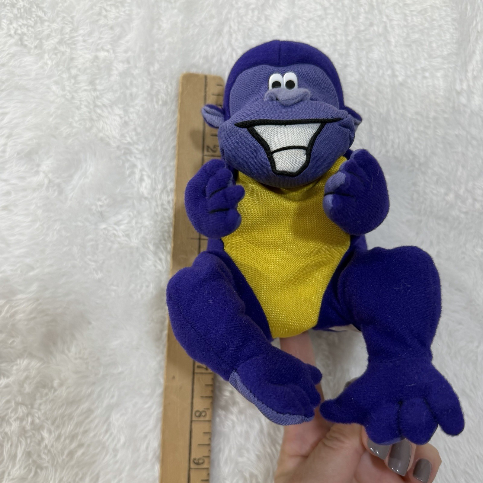 Zyrtec Pfizer Purple Gorilla Toy Pharma Drug Rep Promo Ad Marketing Vtg 1998