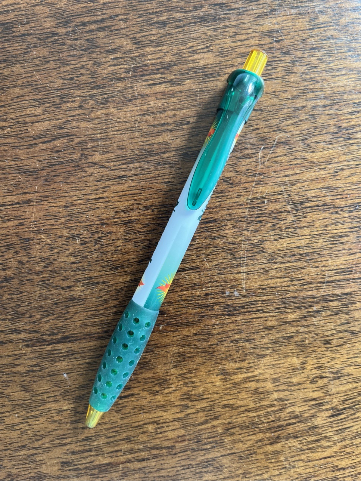 Namenda Medical Drug Rep Pharmaceutical Gel Pen Rare Green Grip Yellow AbbVie