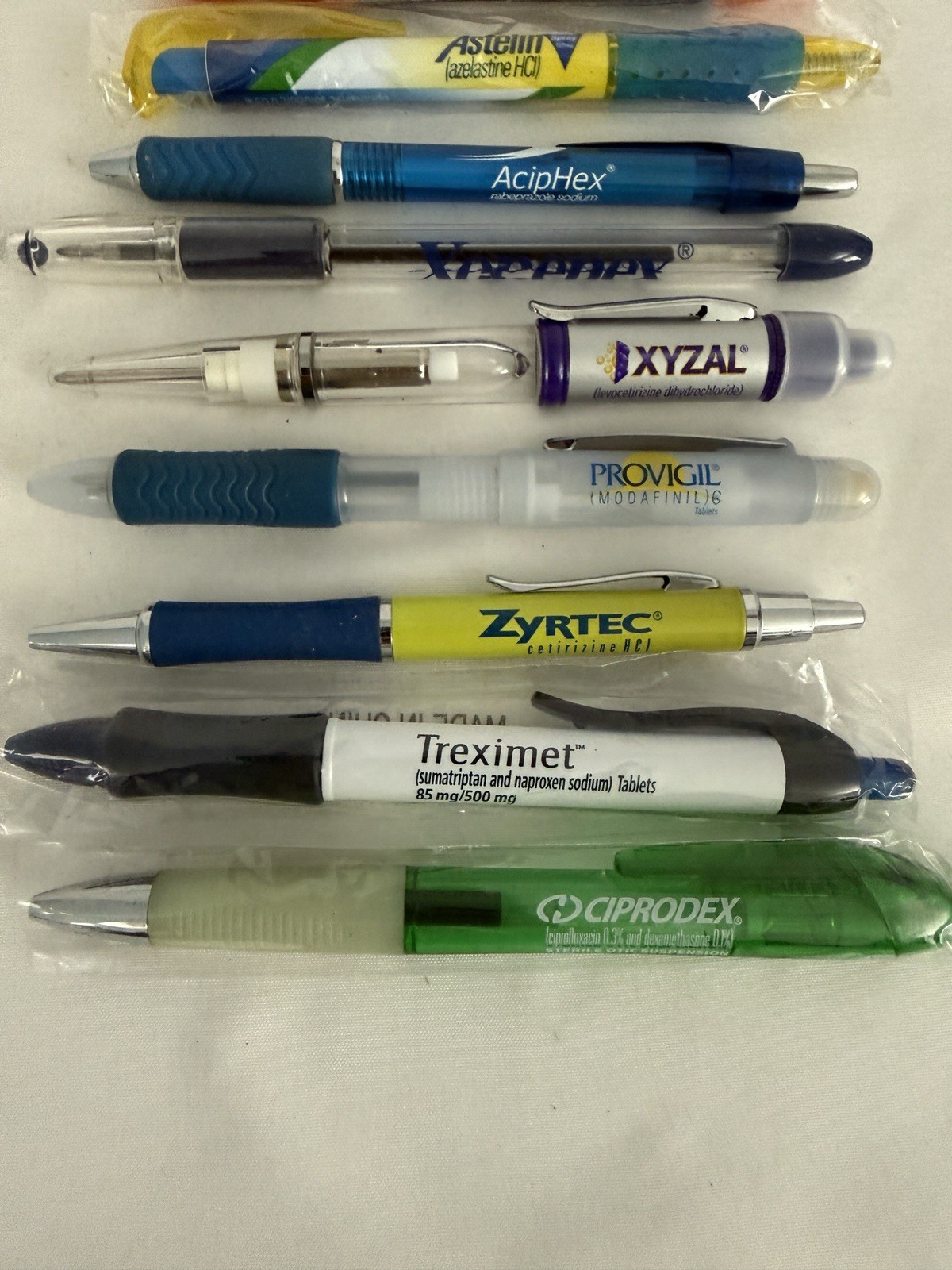 LOT OF DRUG PHARMA REP INK PEN Mixed Zyrtec Ambiencr Astelin