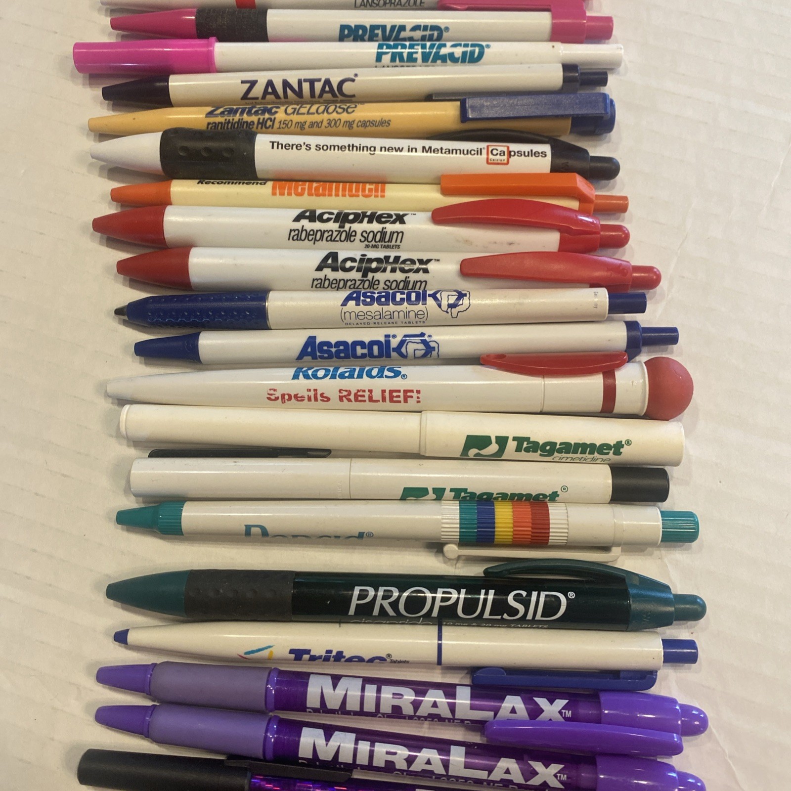 Pharmaceutical Drug Rep Advertising Pens Promo Pens Lot 35 STOMACH Health READ