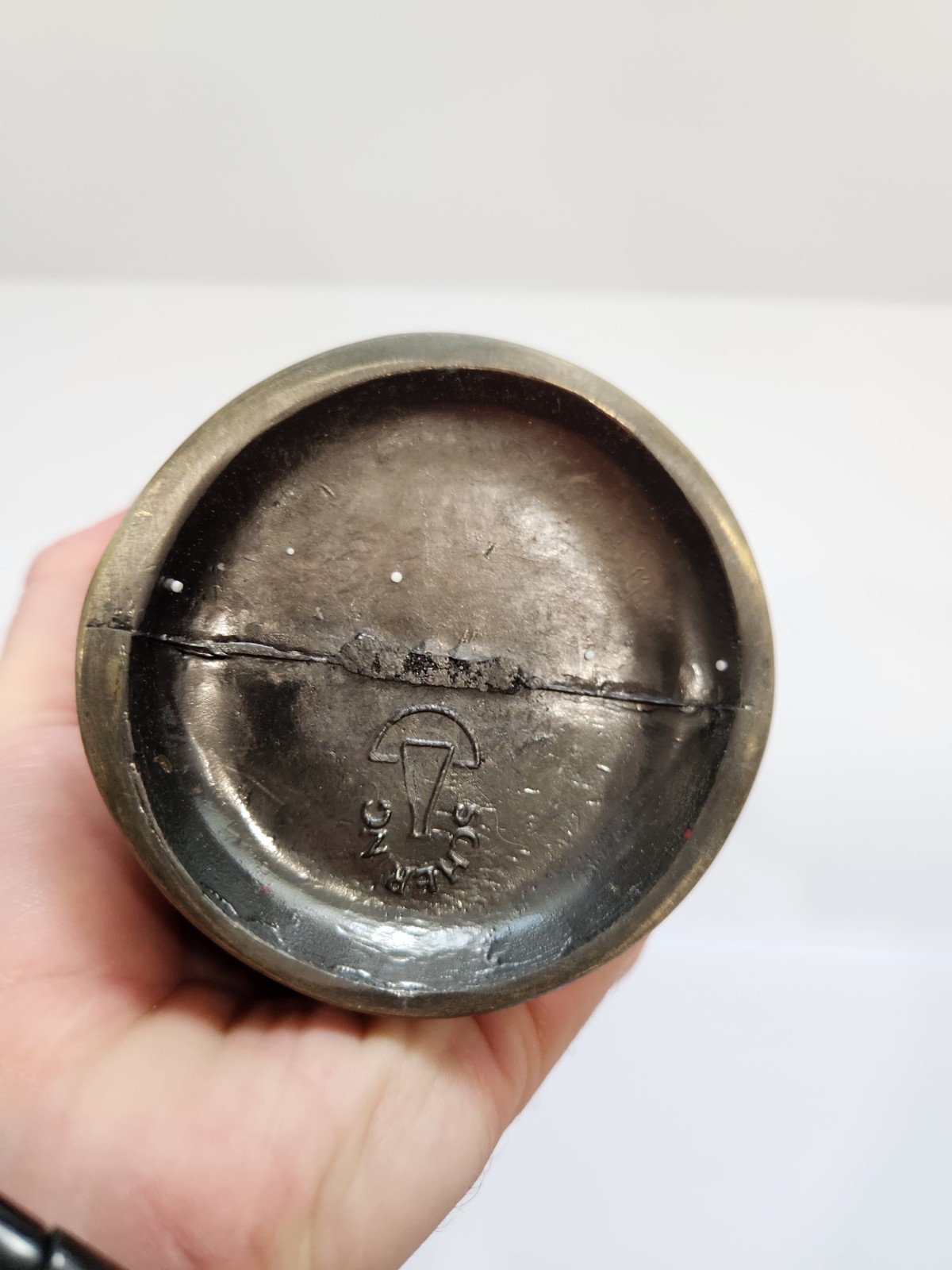 Large Vintage Brass Apothecary Mortar 150th Anniversary USP Pharmacist 1970