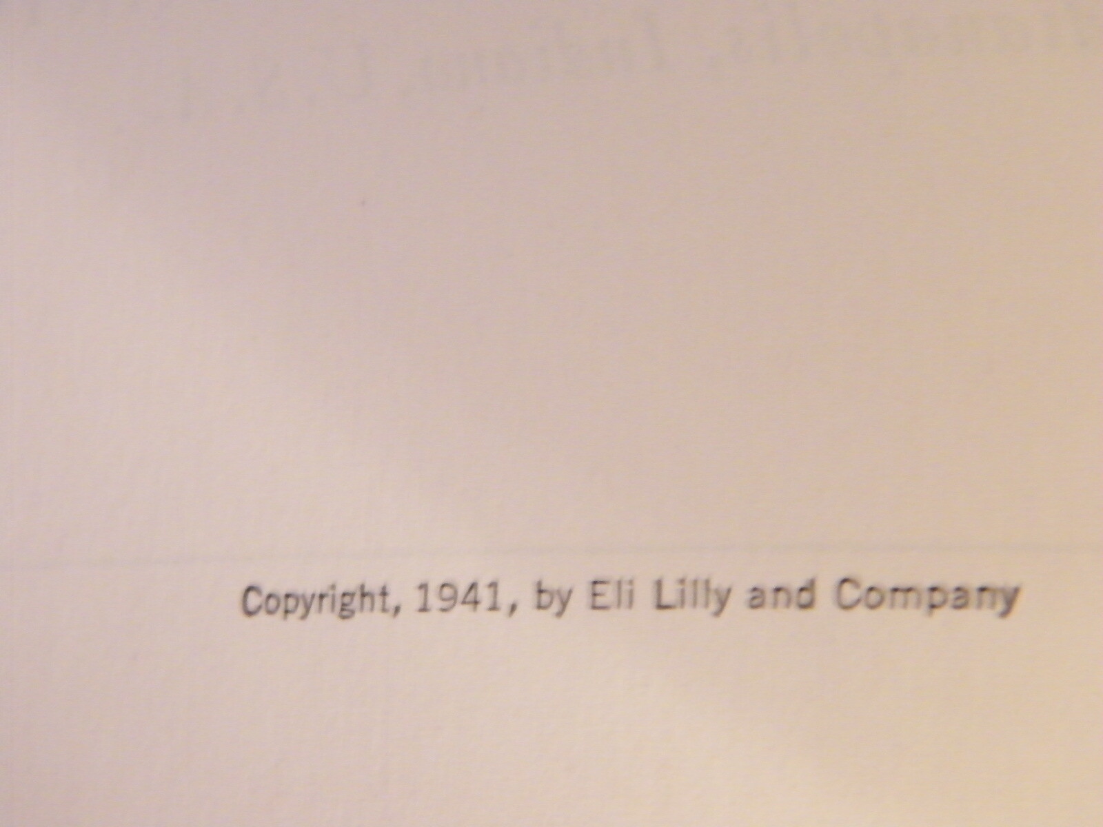 De Re Medicina Editio Secunda Eli Lilly 1941