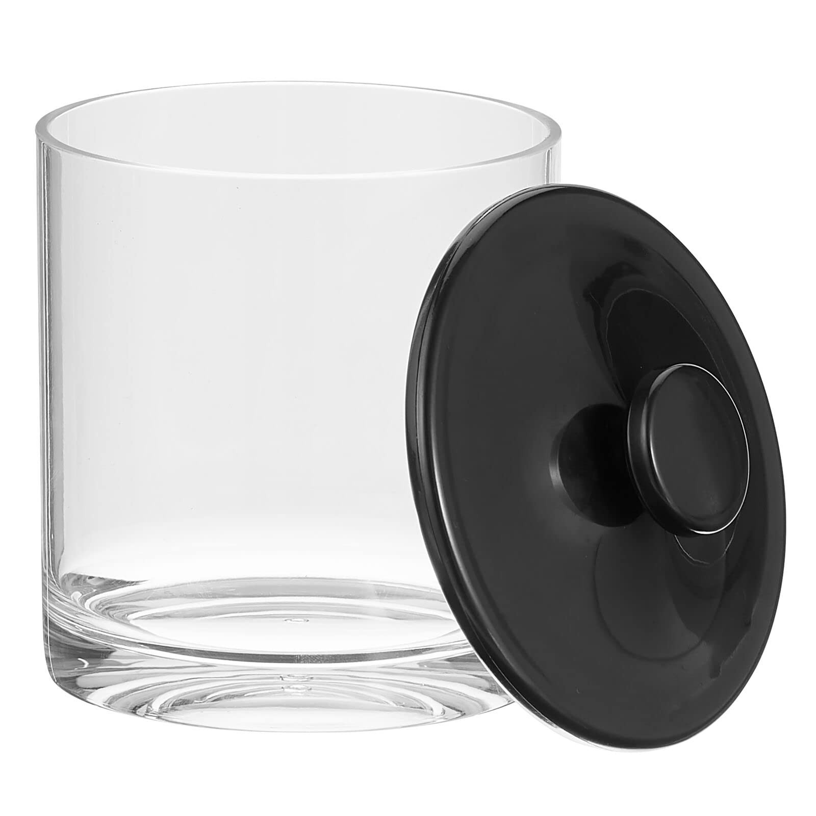 mDesign Small Modern Apothecary Storage Organizer Canister Jars – Acrylic Con…