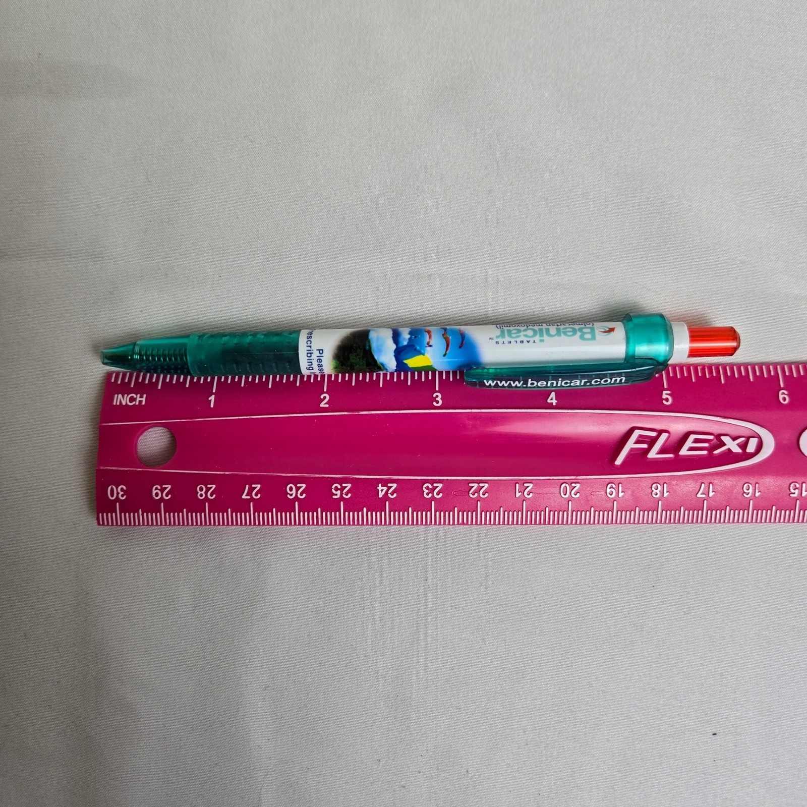 Benicar Pen, Medical Pharmaceutical Drug Rep Promo, Black Ink, Plastic, Working