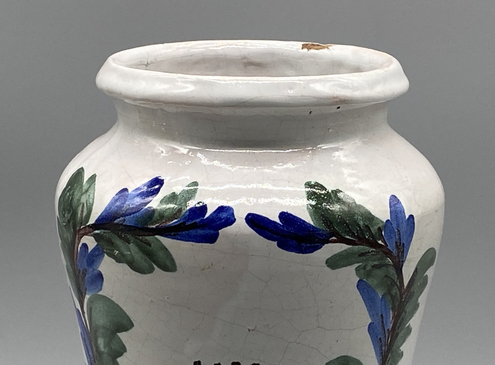 Apothecary Pharmacy Albarello Drug Jar Large Pair Antique Italian Delft Faience