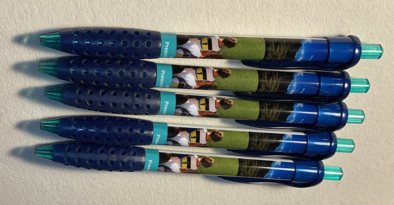 Lot of 5 BENICAR HCT Drug Rep Pharmaceutical Clip PEN White Blue Promo Gift