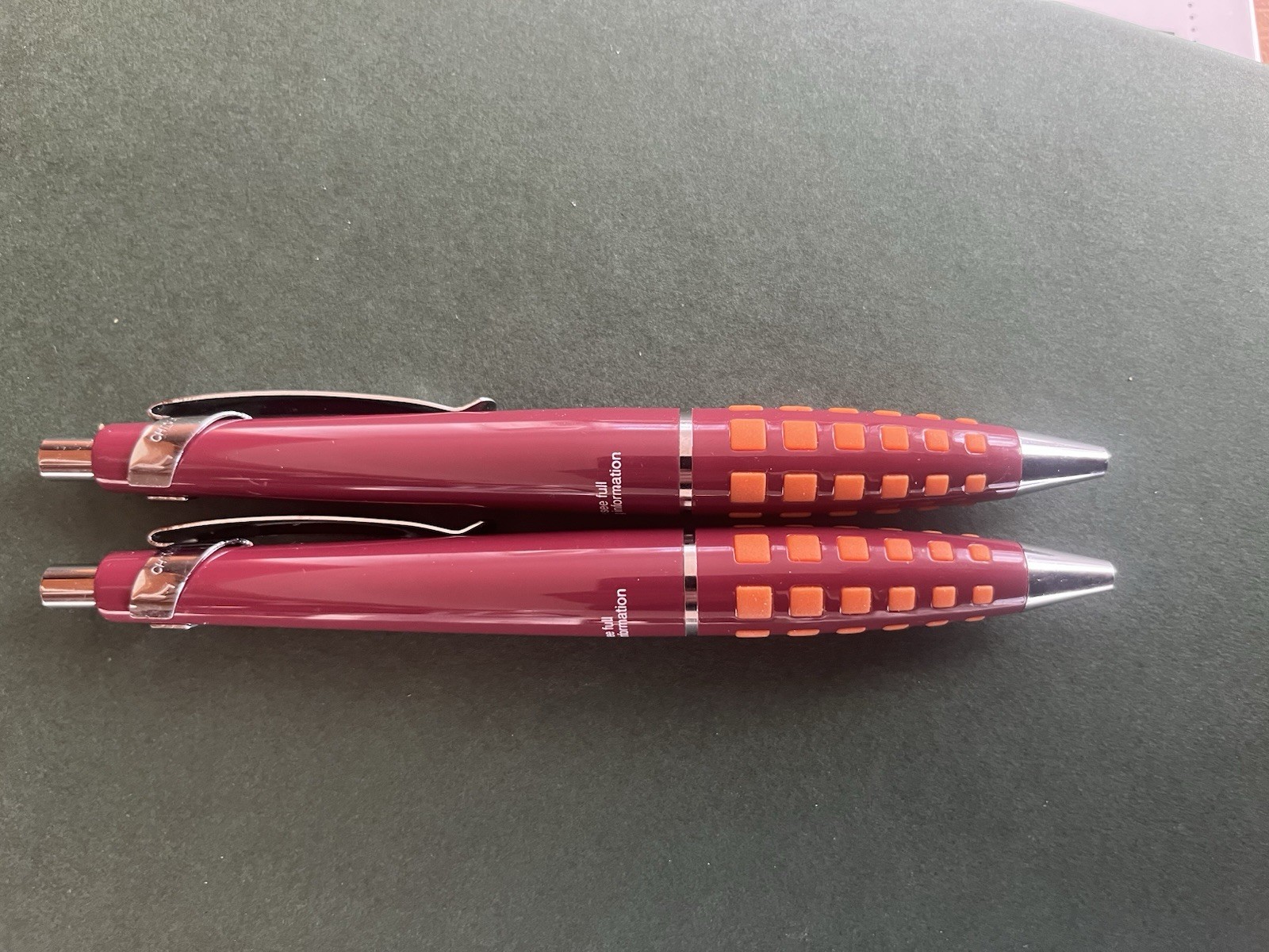2 Heavy Metal Premium Azor Collectible Metal Pens. Rare. Write!