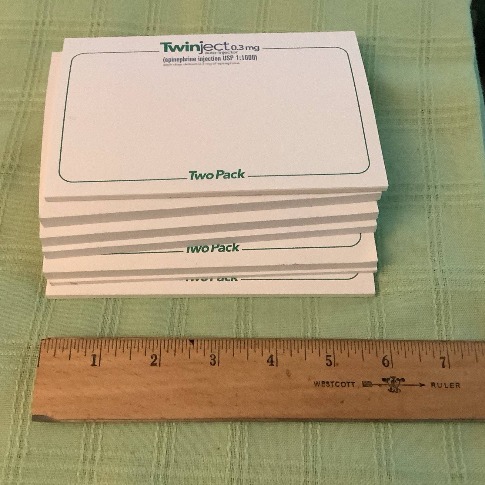Twinject 0.3mg Post It Type Note Pads Lot Of 5 Drug Advertisement