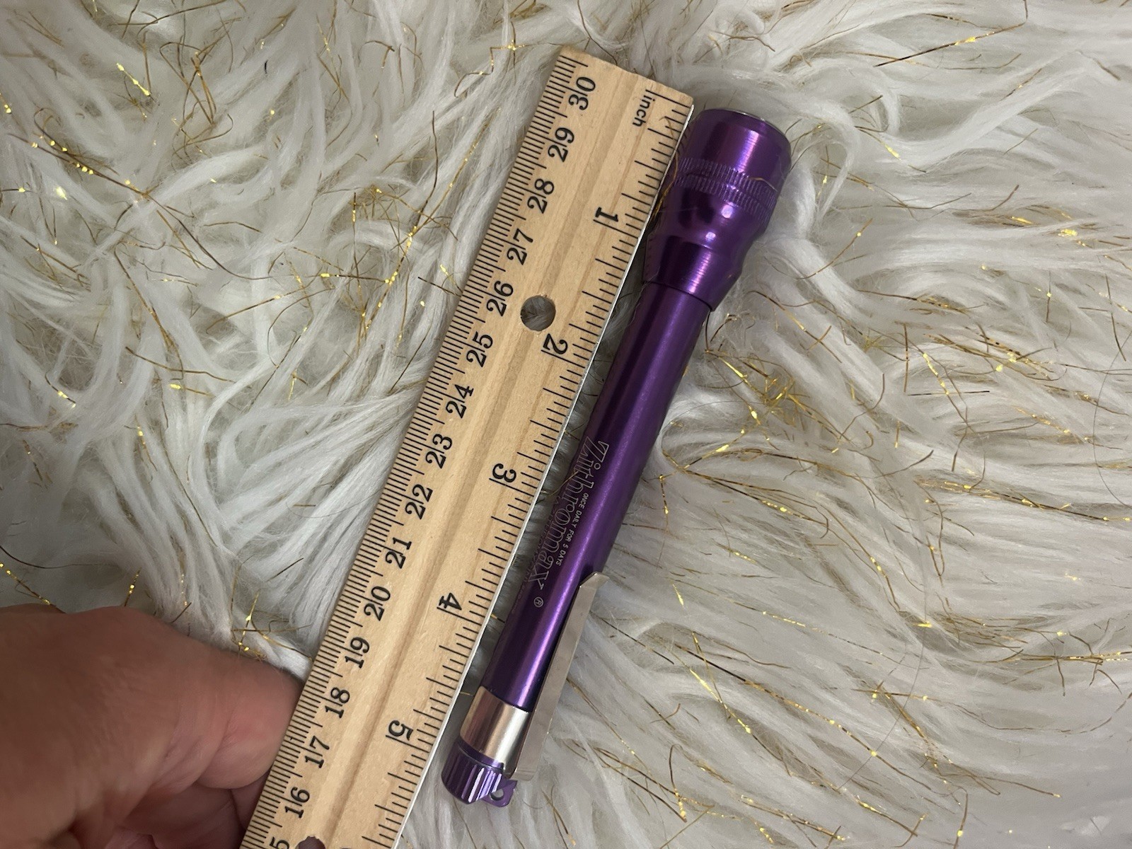 RARE VINTAGE 1990s Purple Metal Pen Flashlight Pharmaceutical Rep Pharmacy Zith
