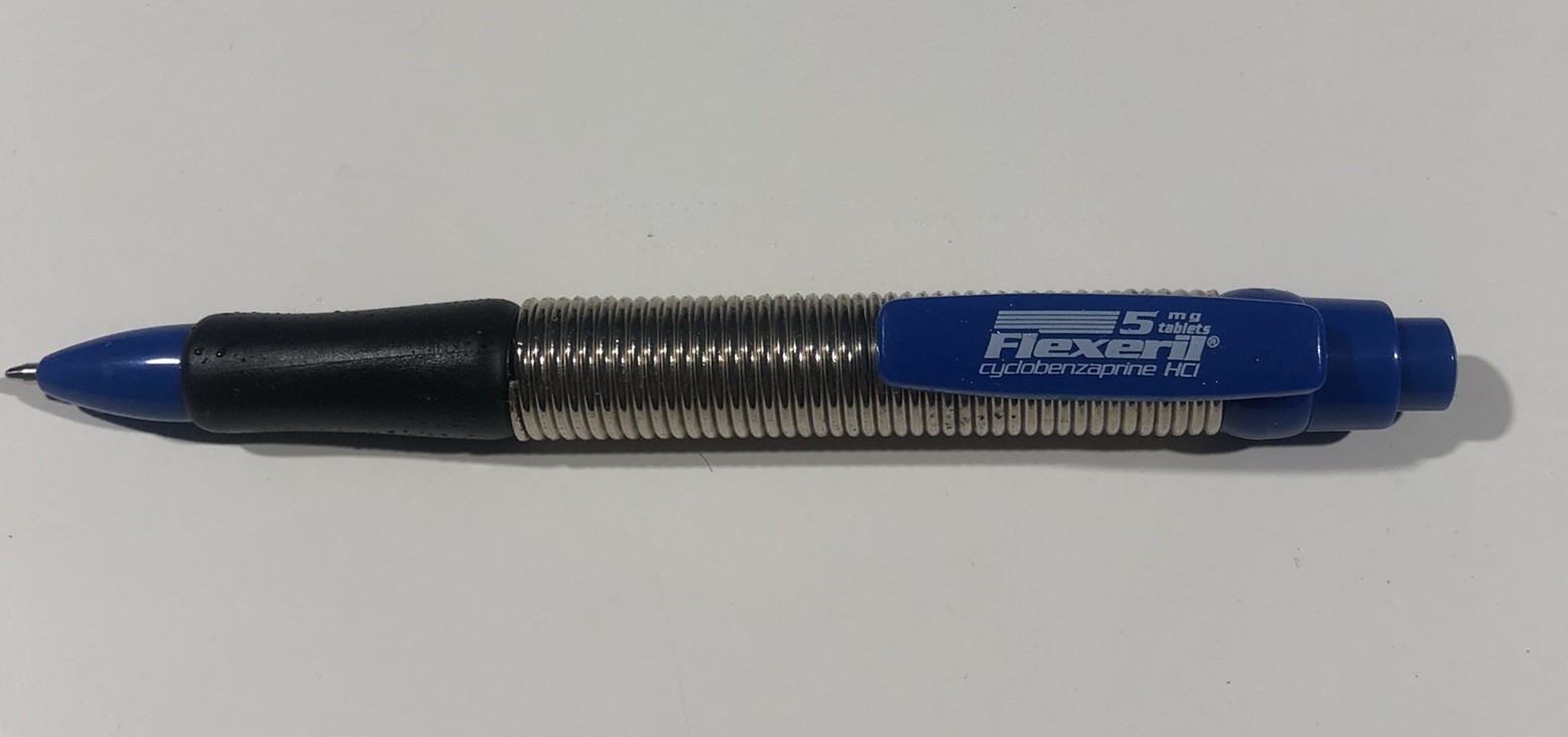 Flexeril RX Promotional Drug Pen Pharmacy Advertising