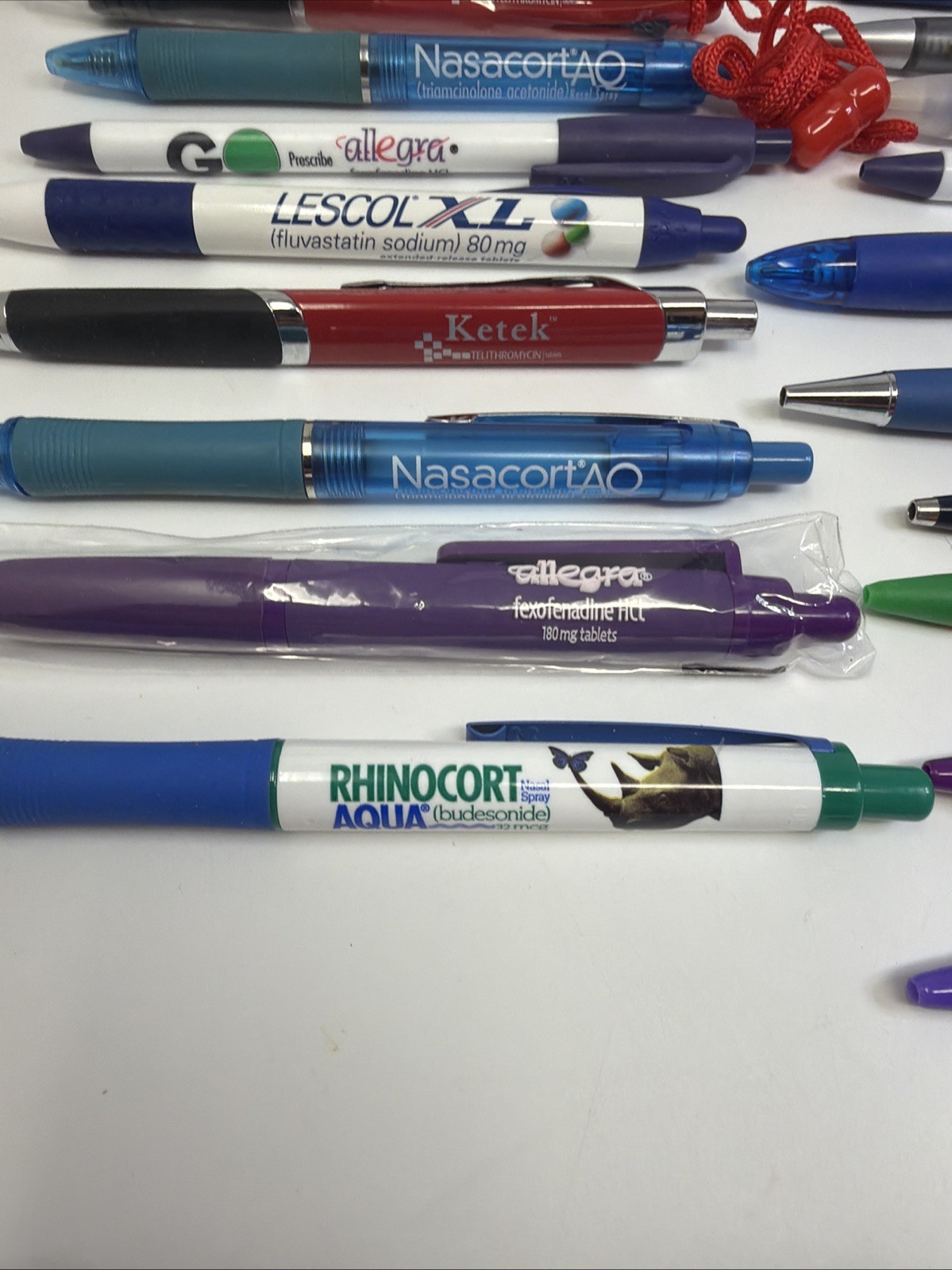 Pharmaceutical Drug Rep Advertising Pens Promo Pens Lot Of 30