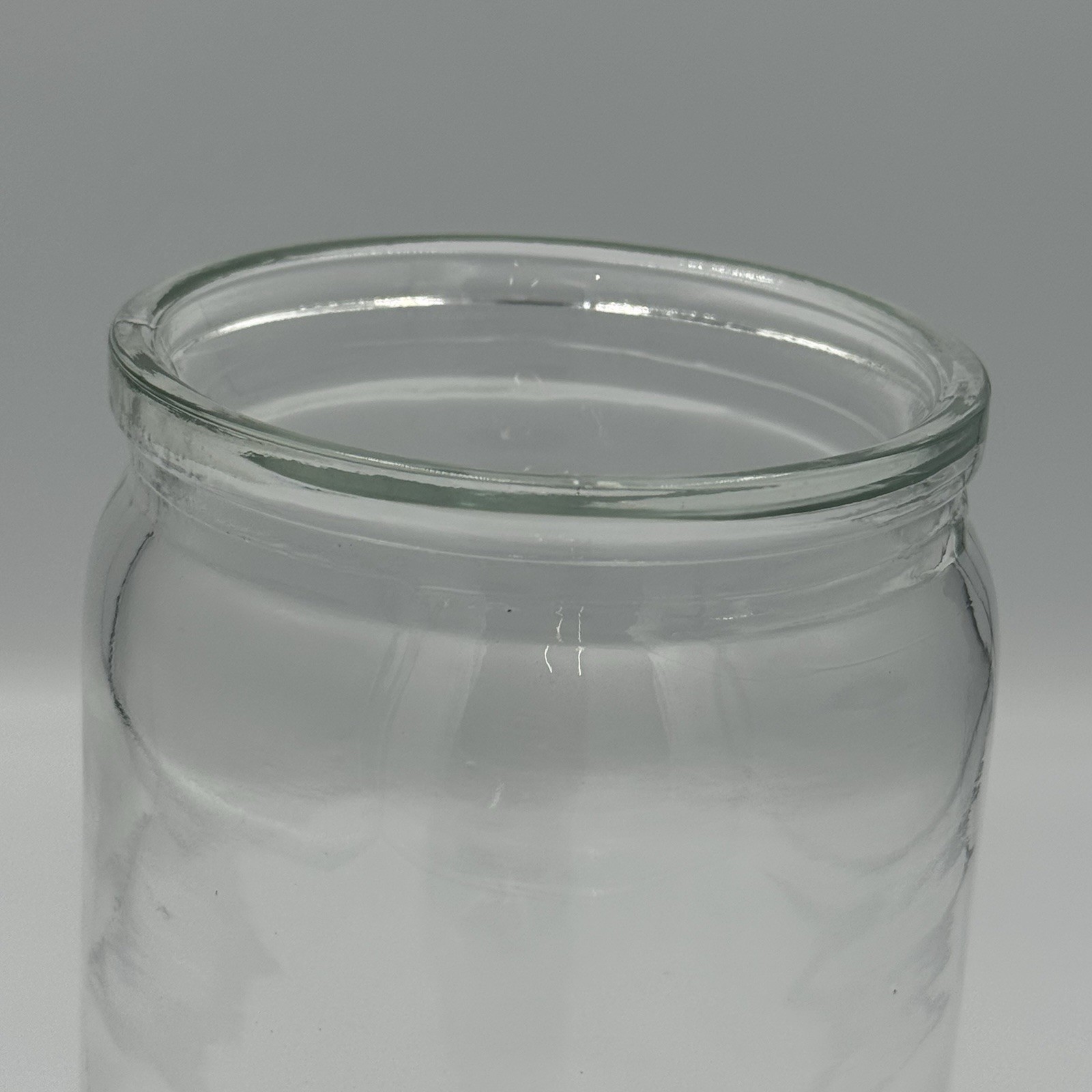 Apothecary Medical Glass Jar Canister with Stainless Steel Lid 7×4″