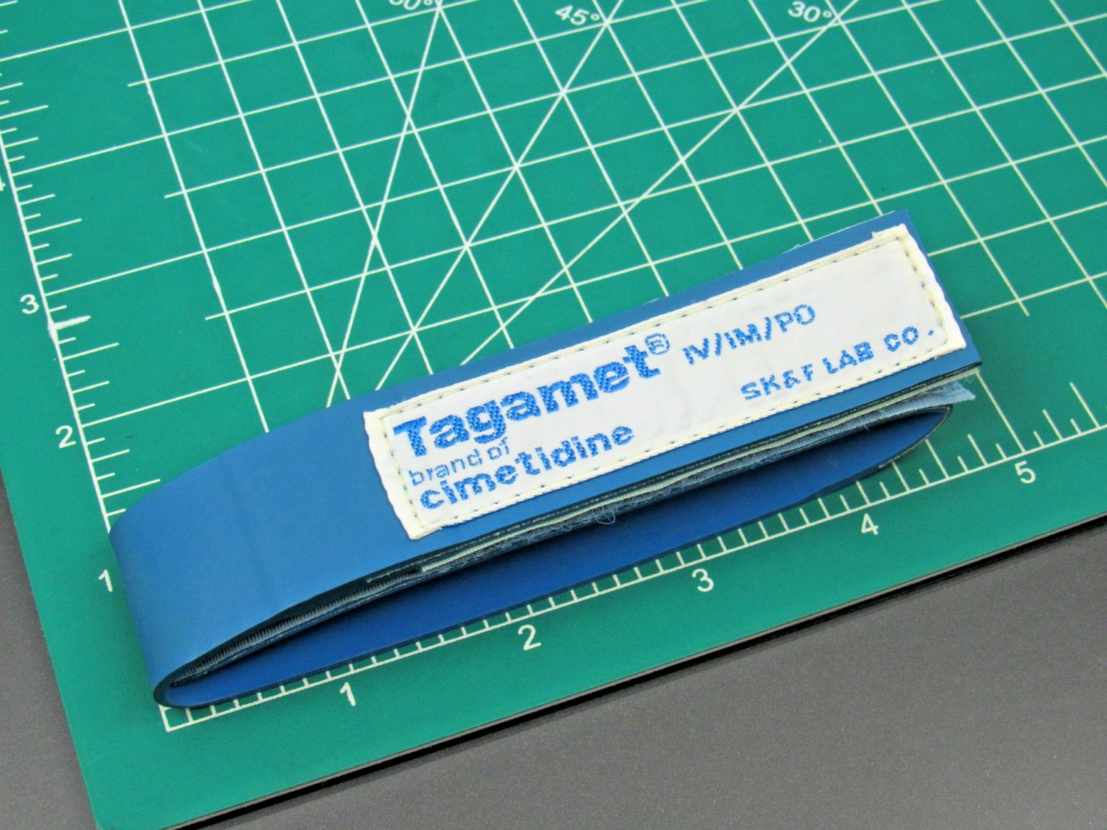 Tagamet Blue Rubber Velket Tourniquet Hook Loop Closure Drug Rep Pharmaceutical