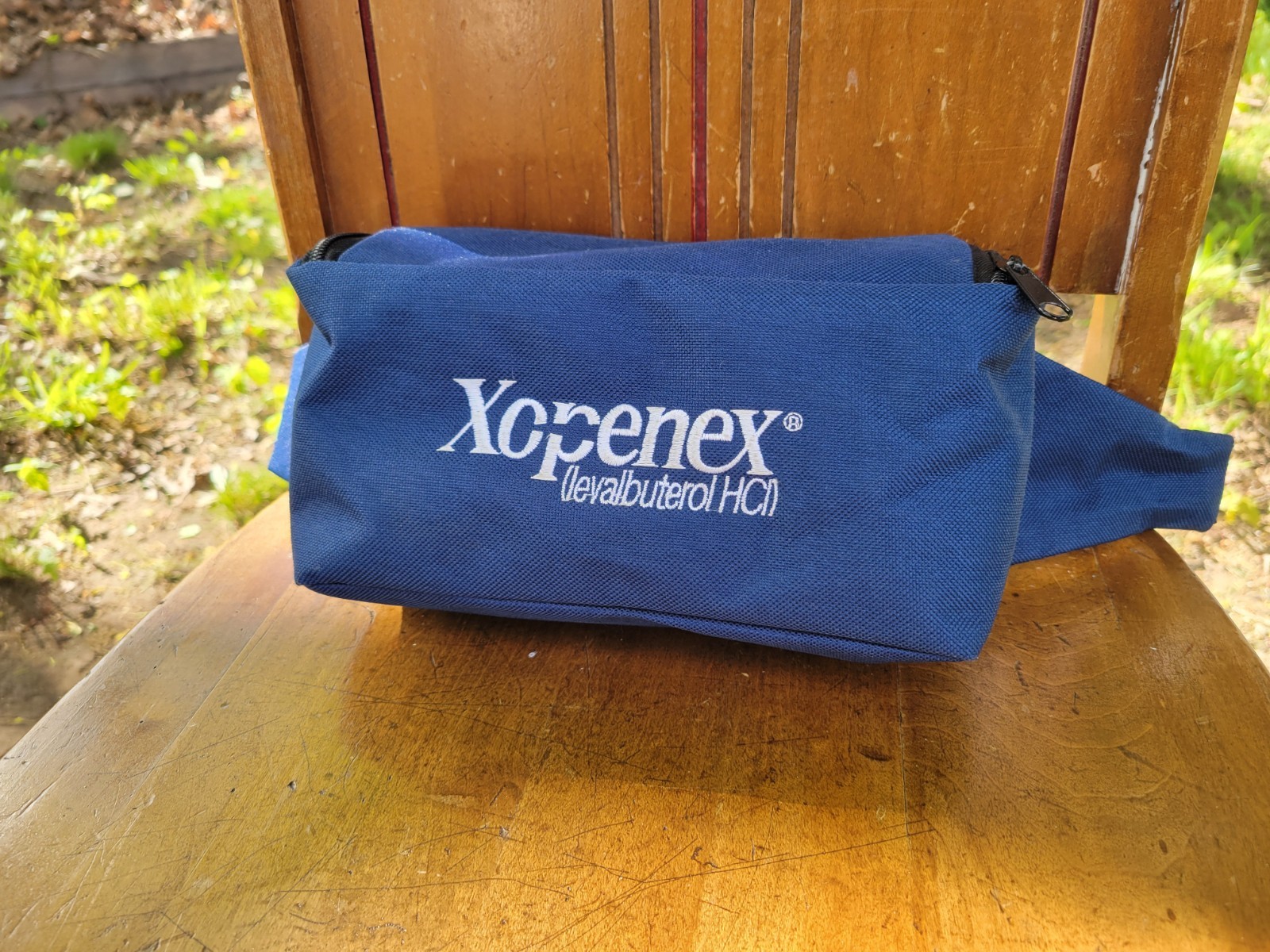 Xopenex Fanny Pack Blue Adjustable Waist Bag Pharmaceutical Collectible Med Gear