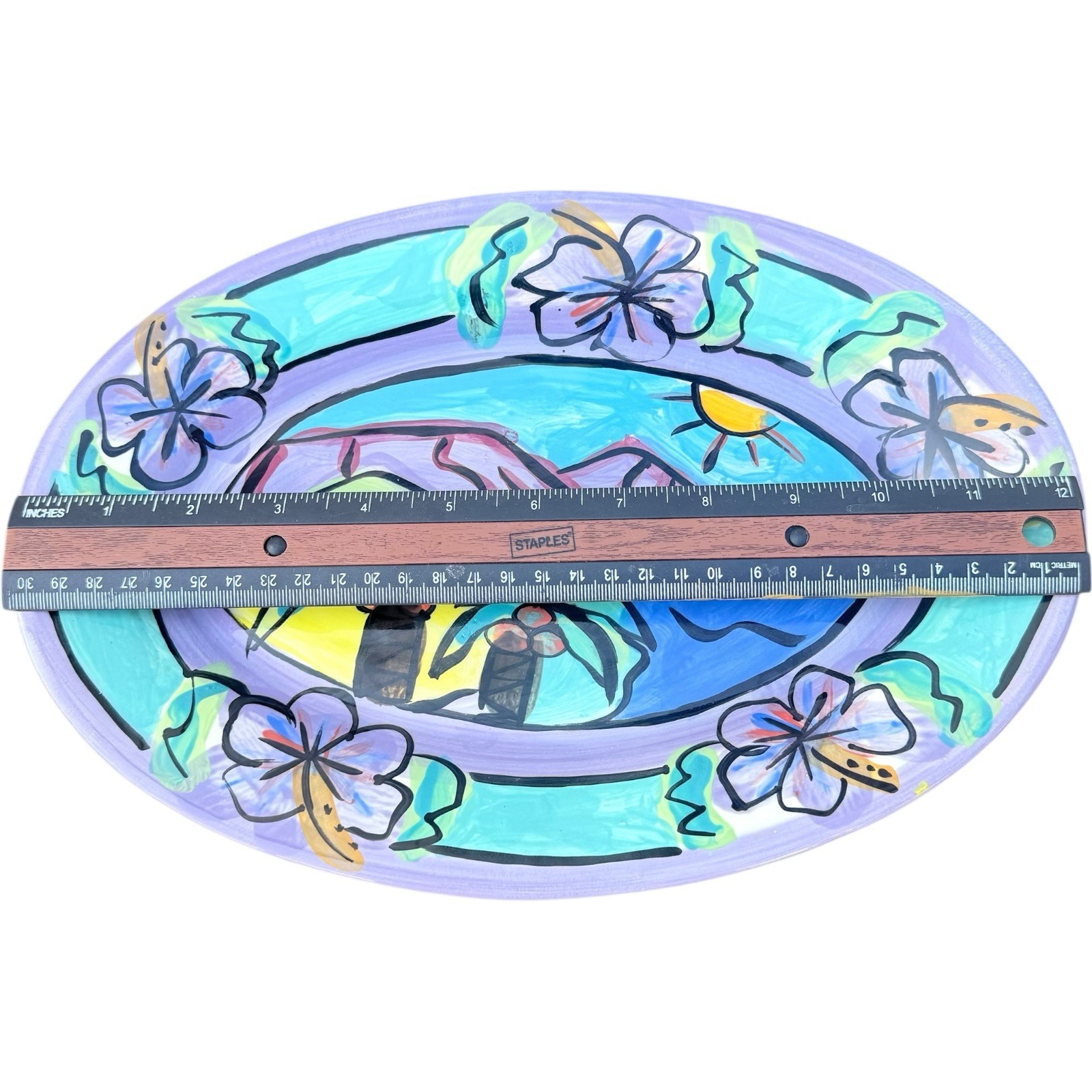 Agouron Pharmaceuticals 2001 Presidents Club Nevis Collectible Rare Fish Platter