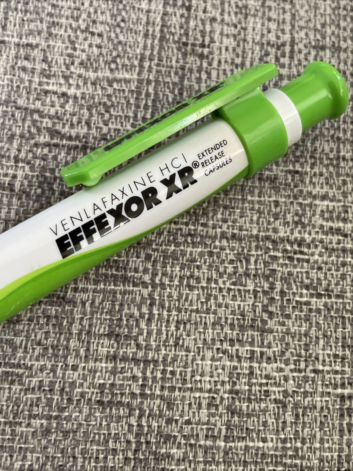 Vintage Effexor XR Venlafaxine HCl Promo Ballpoint Pen Pharmaceutical Ad